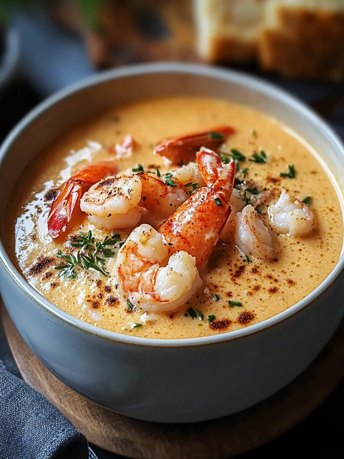 Indulge in Creamy Lobster & Shrimp Bisque Bliss 4 Creamy Lobster & Shrimp Bisque