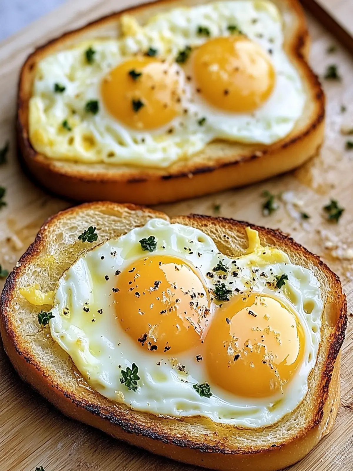 Easy Egg and Cheese Toasts