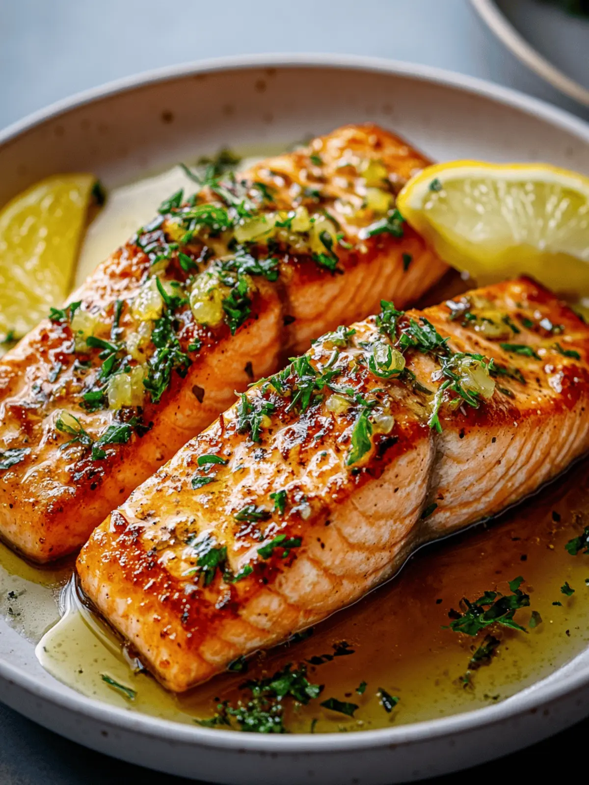 Savor the Sweetness: Honey Lemon Garlic Salmon Delight 2 Honey Lemon Garlic Salmon