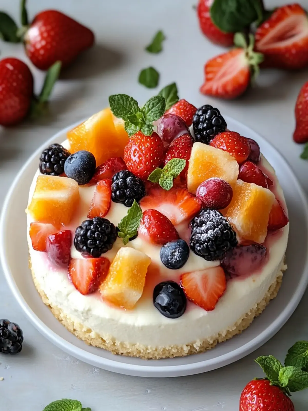 Creamy Cheesecake-Inspired Fruit Delight for Fresh Flavor Fun 2 Creamy Cheesecake-Inspired Fruit Delight