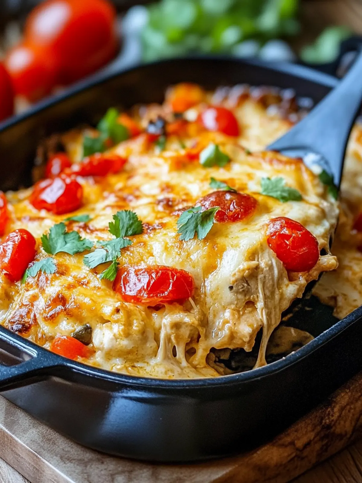 One-Pan Creamy Fajita Chicken Casserole with Crispy Topping 2 ONE-PAN CREAMY FAJITA CHICKEN CASSEROLE WITH A CRISPY TOPPING