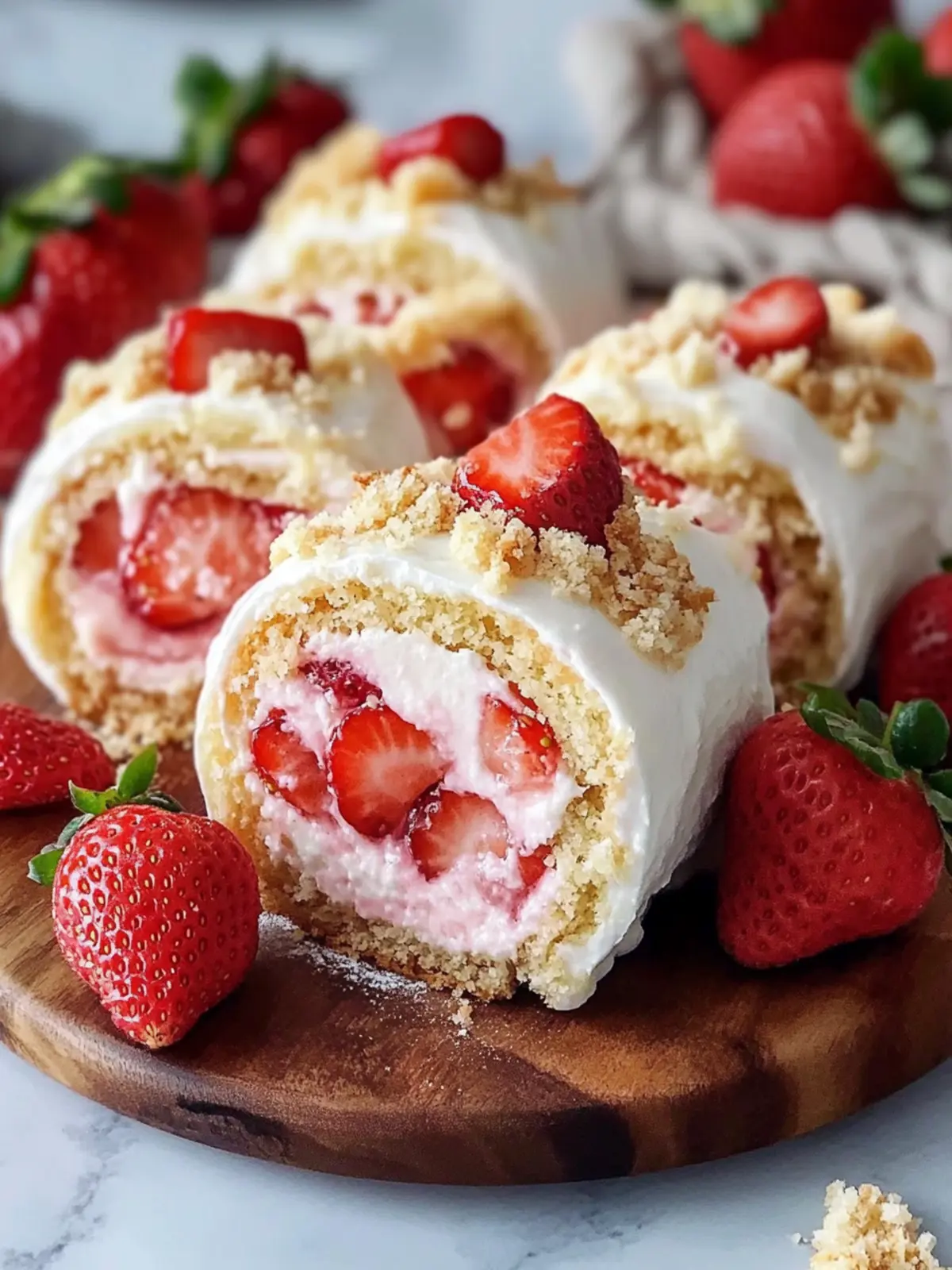 Irresistible Strawberry Shortcake Cheesecake Rolls You ll Love 2 Strawberry Shortcake Cheesecake Rolls