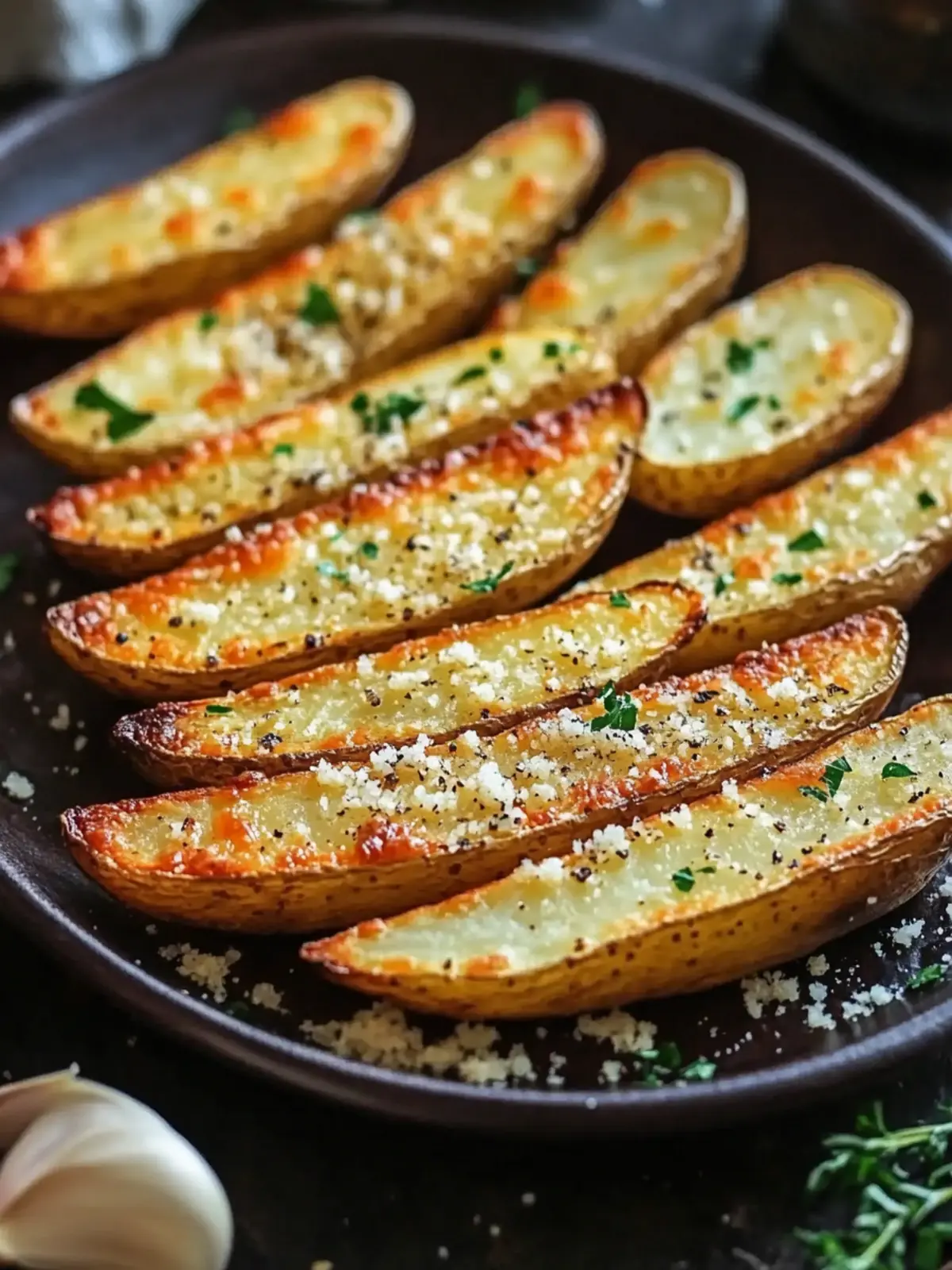 Baked Garlic Parmesan Potato Wedges That Wow Your Taste Buds 3 Baked Garlic Parmesan Potato Wedges