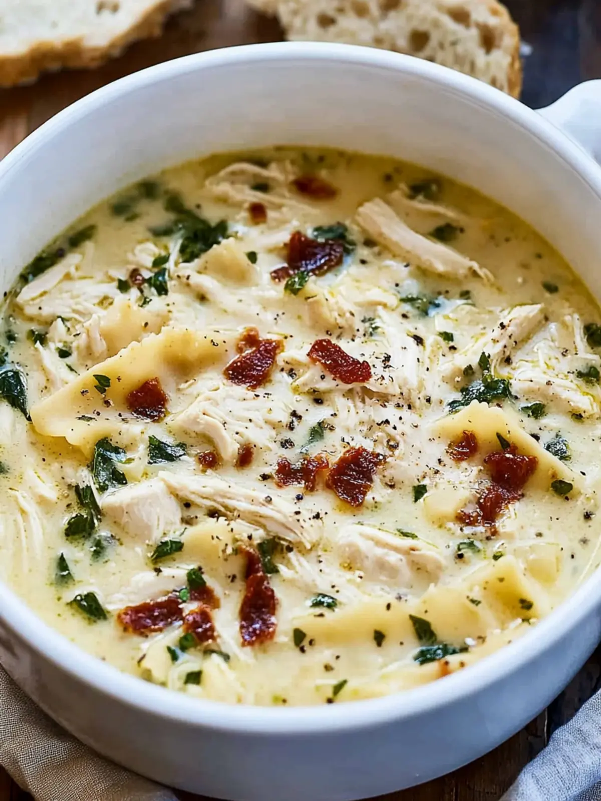 Creamy White Chicken Lasagna Soup You ll Crave All Winter 4 White Chicken Lasagna Soup