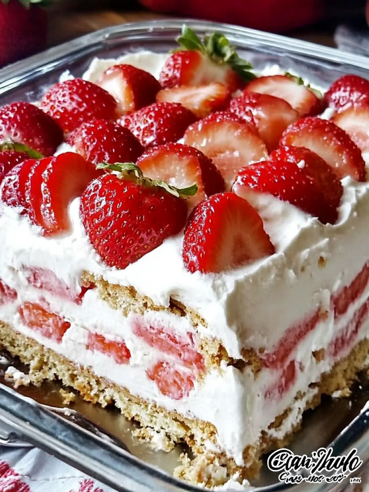Delicious Strawberry Cream Cheese Icebox Cake Recipe You ll Love 2 Strawberry Cream Cheese Icebox Cake Recipe