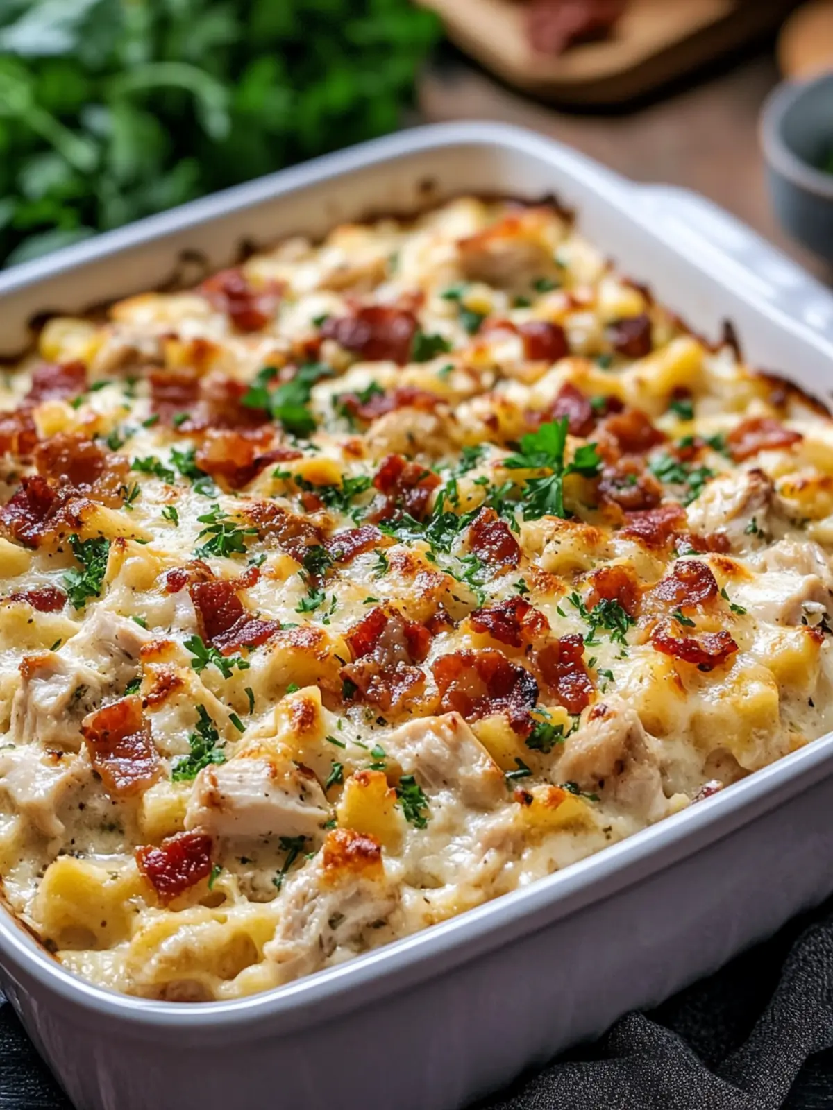 Chicken Bacon Ranch Casserole