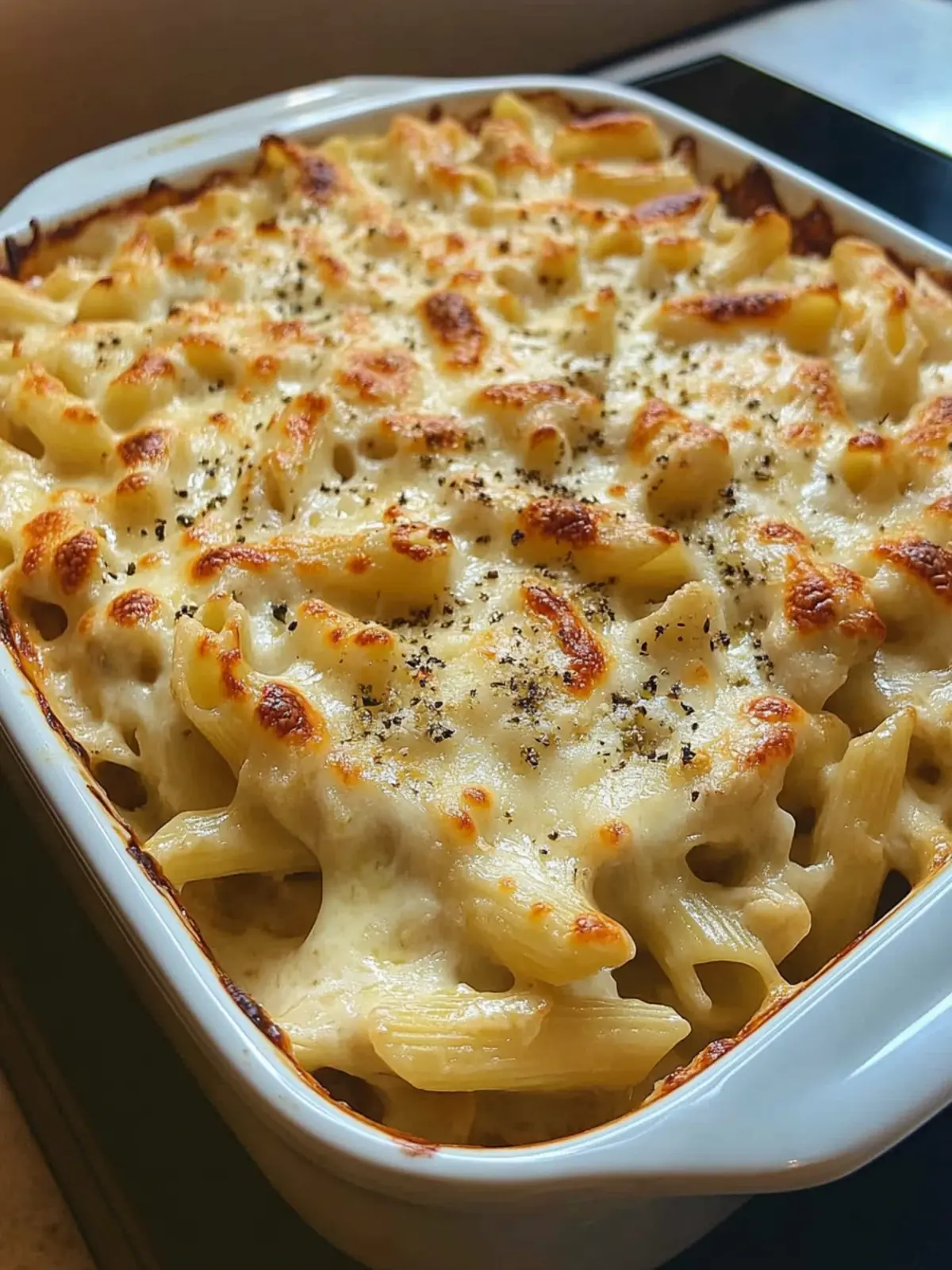 Cheesy Chicken Alfredo Pasta Bake Recipe for Cozy Nights 3 Cheesy Chicken Alfredo Pasta Bake Recipe