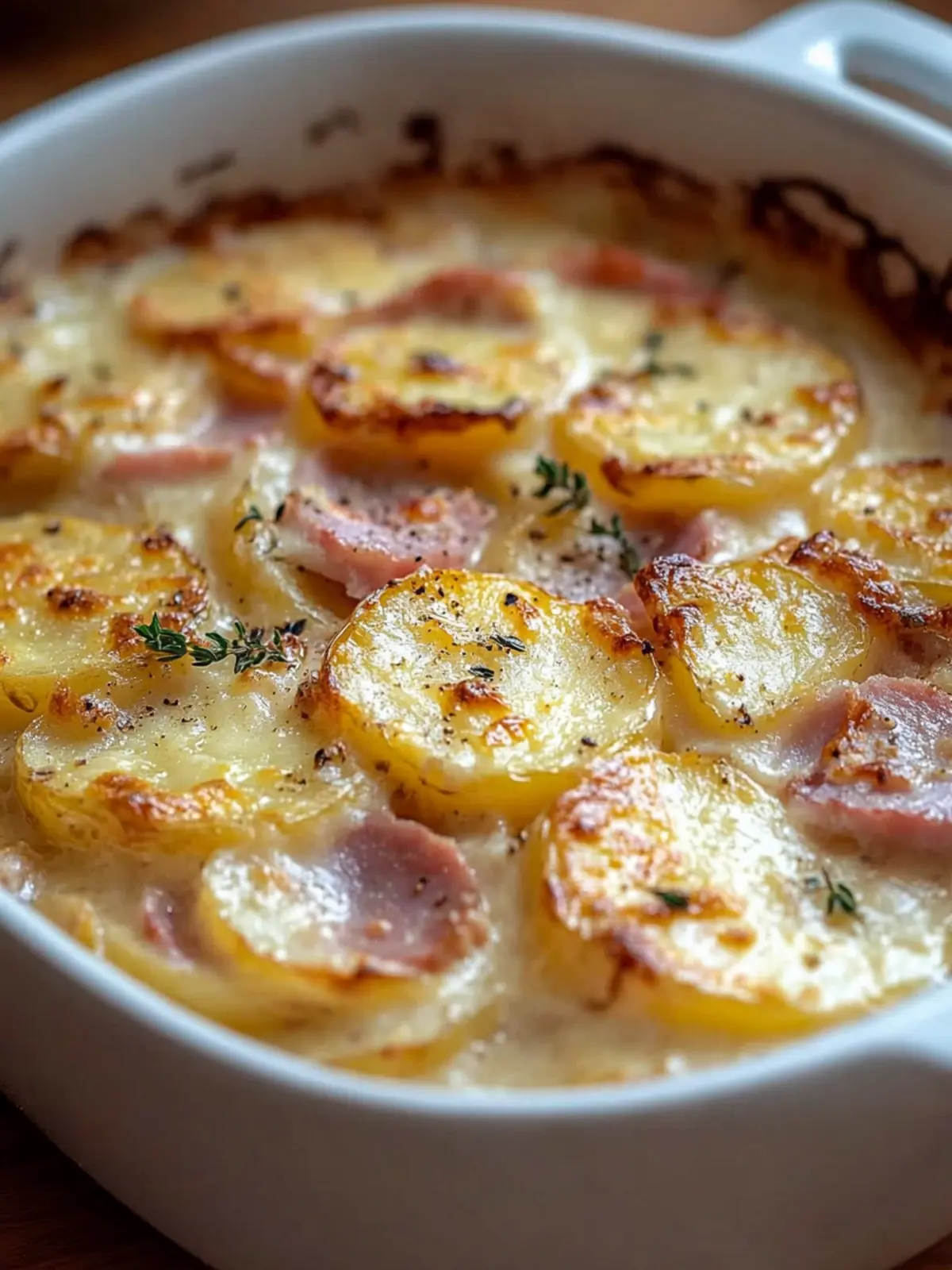 Rustic Creamy Potato & Ham Bake for Cozy Family Dinners 4 Rustic Creamy Potato & Ham Bake