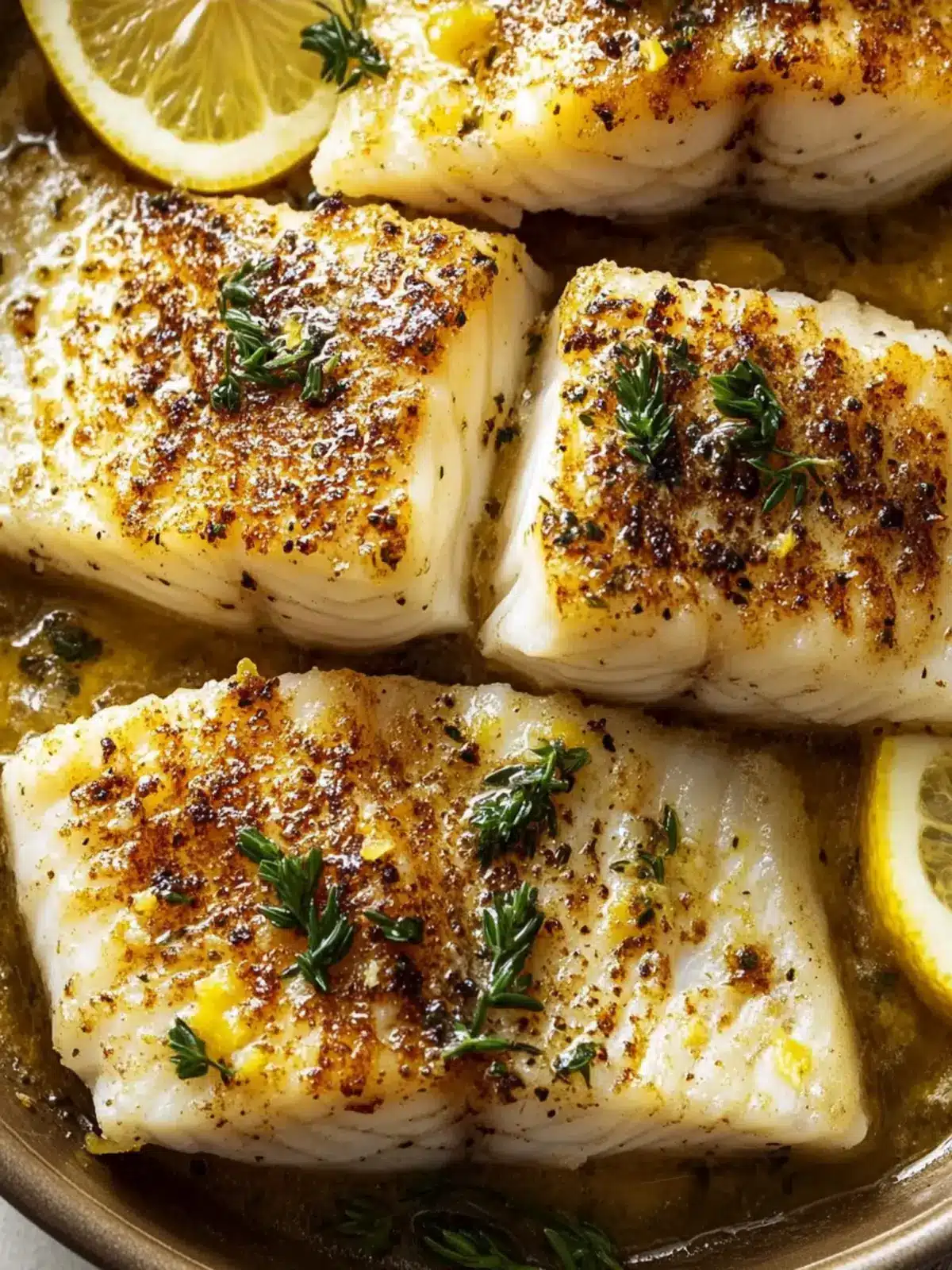 Crispy Seared White Fish with Zesty Herb-Lemon Butter Bliss 3 Crispy Seared White Fish with Bright Herb-Lemon Butter Glaze