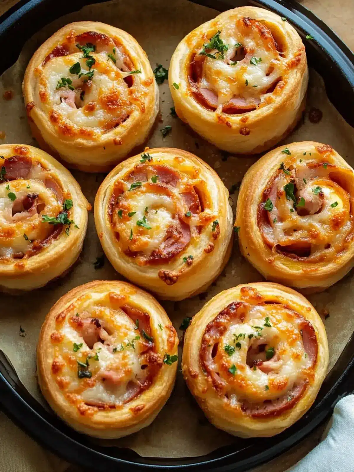 Ham and Cheese Pinwheels