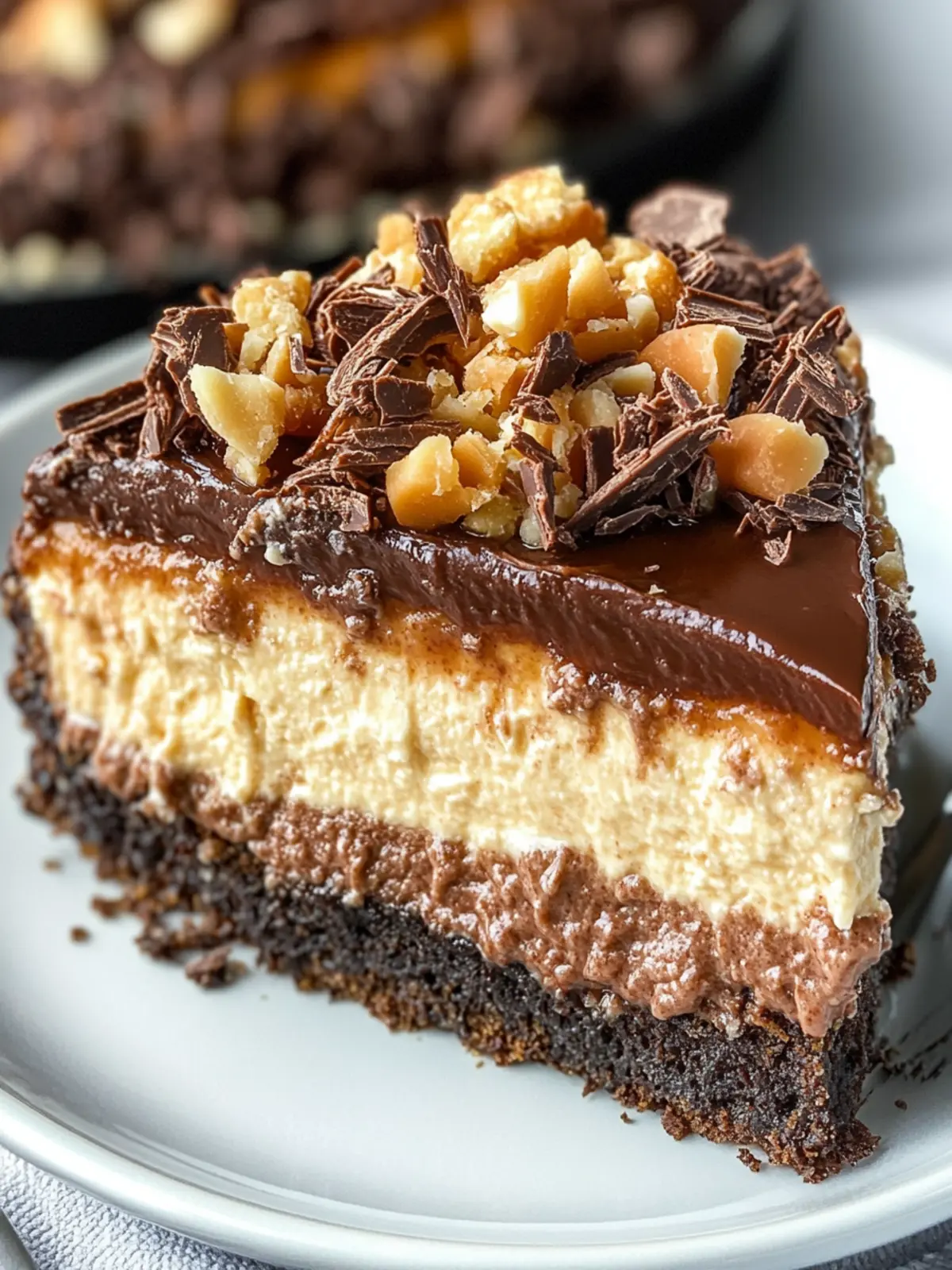 German chocolate cheesecake