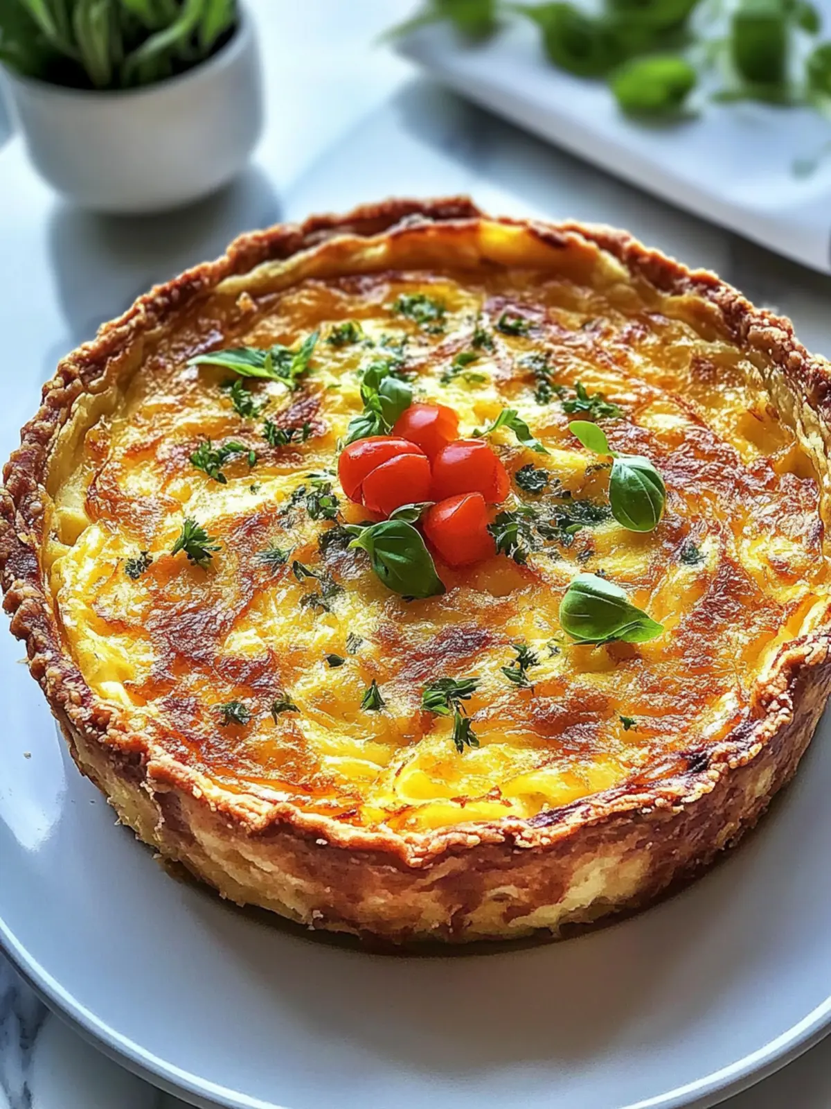 Hash Brown Crust Quiche