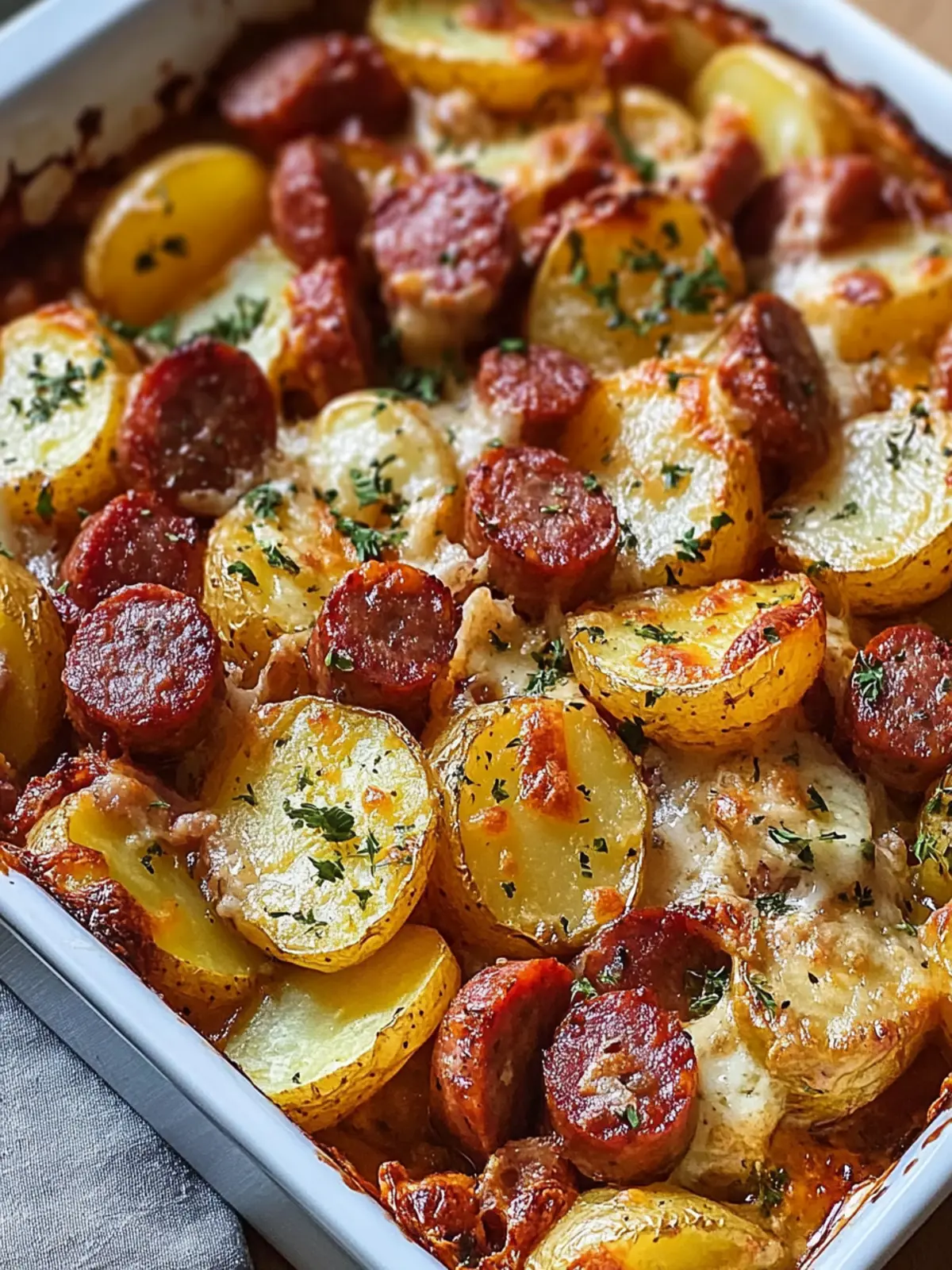 Smoked Sausage and Potato Bake