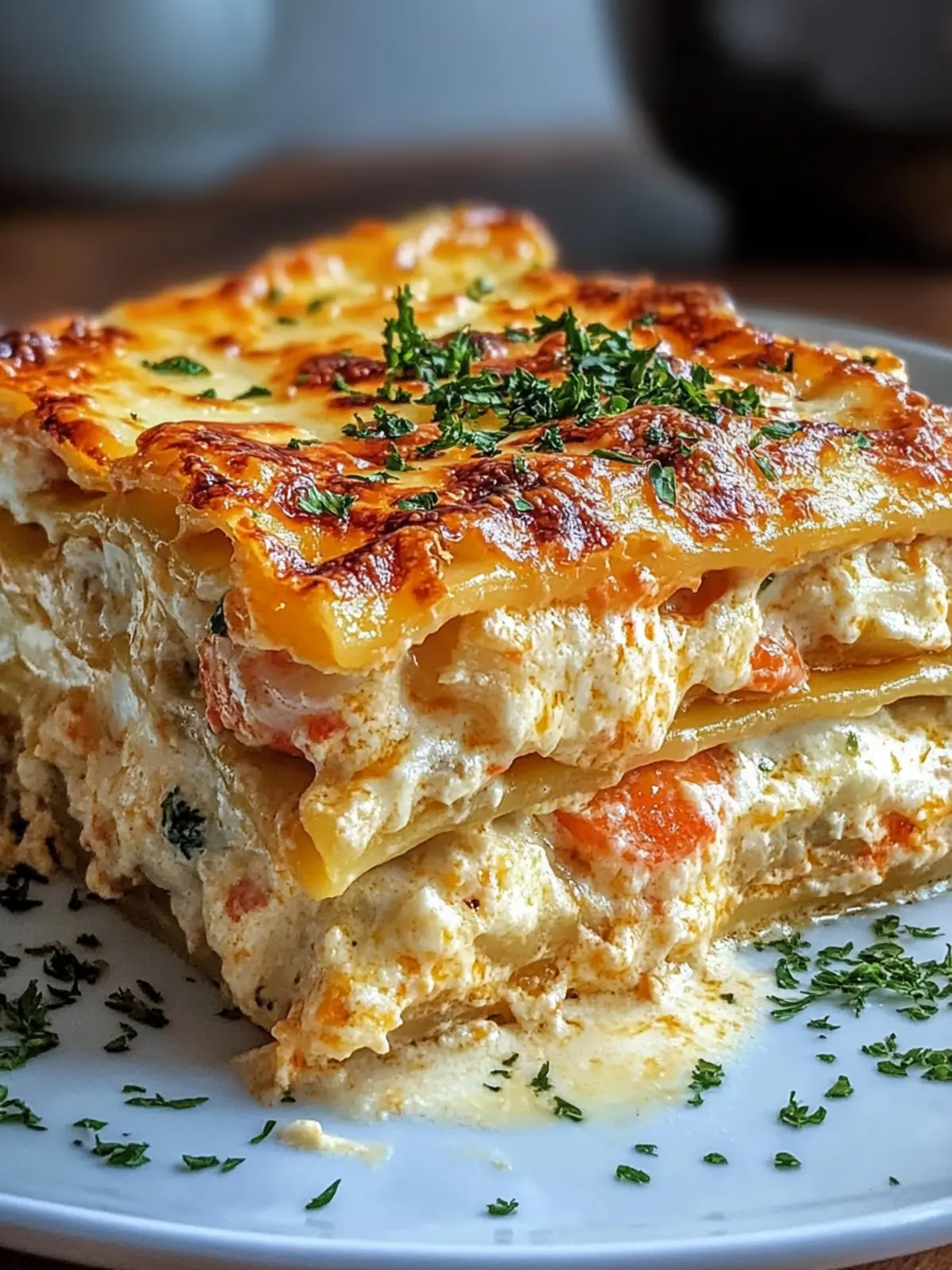 Seafood Lasagna with Shrimp & Crab