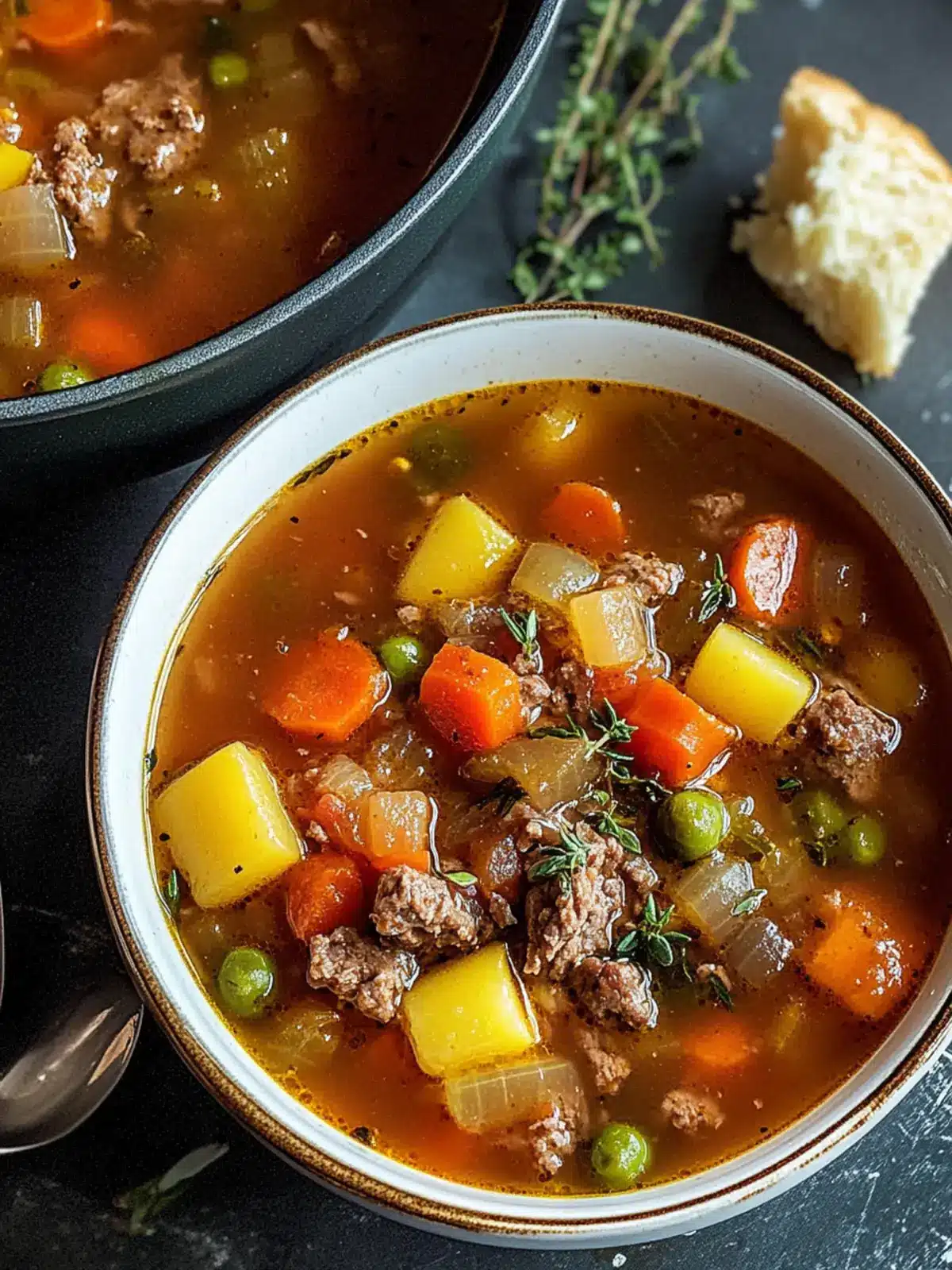 OLD FASHIONED VEGETABLE BEEF SOUP