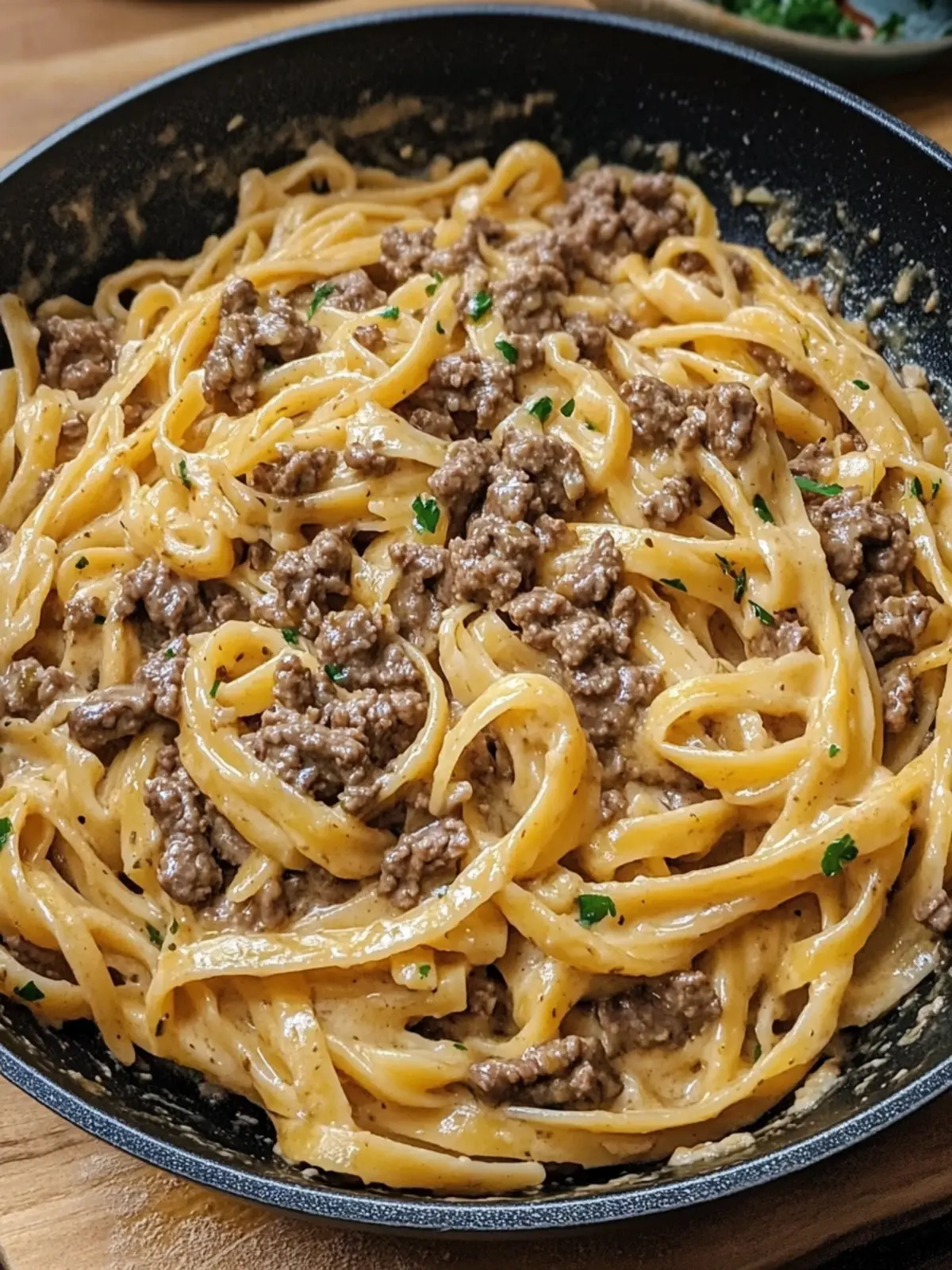 Garlic Butter Beef Pasta