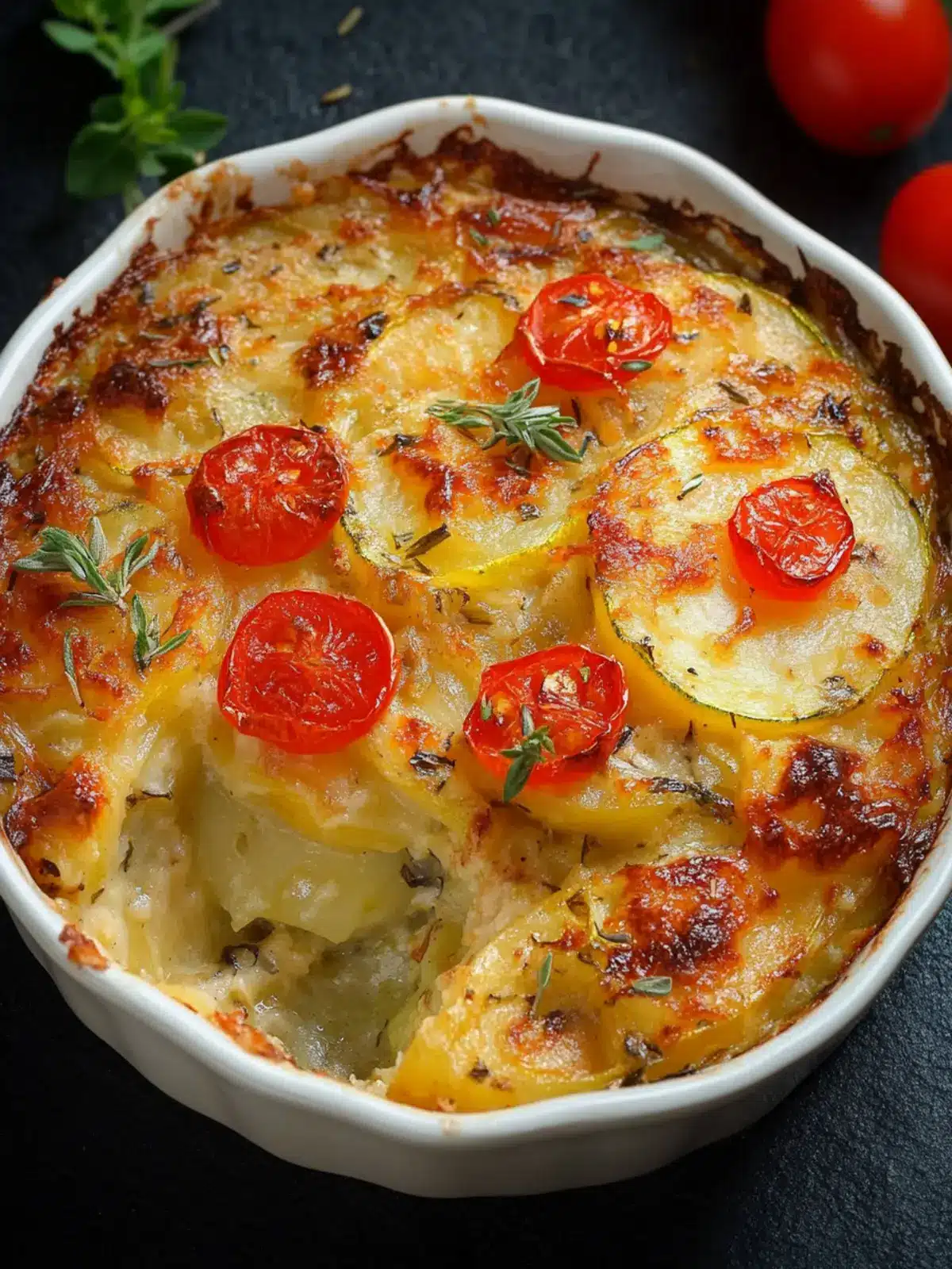 Creamy Zucchini Potato Bake for Comfort Food Lovers 4 Zucchini Potato Bake