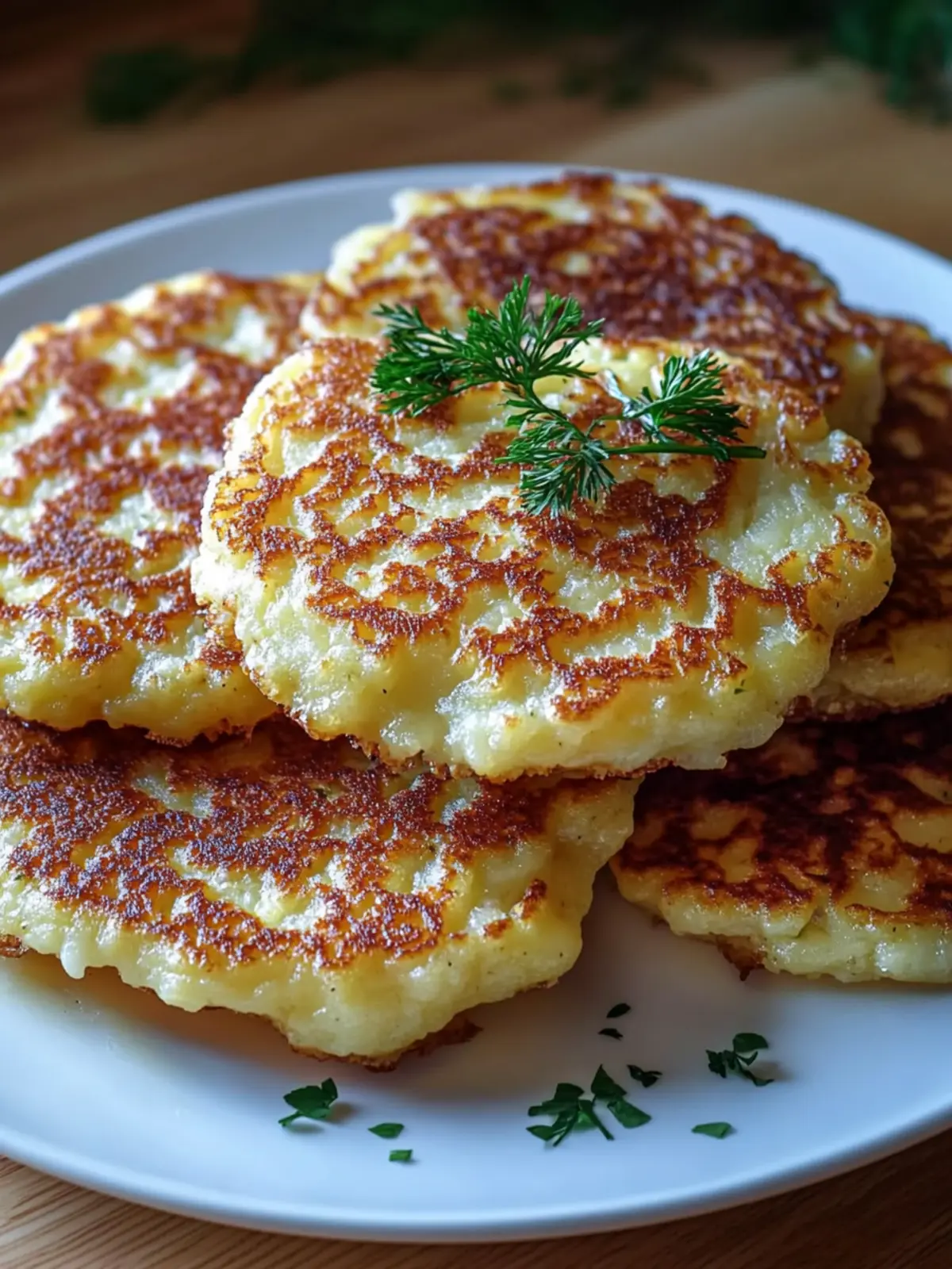 Crispy Potato & Cheese Pancakes