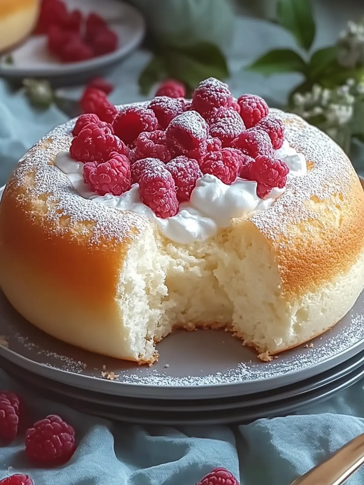 Fluffy Cloud Cake with Yogurt for a Delightful Treat