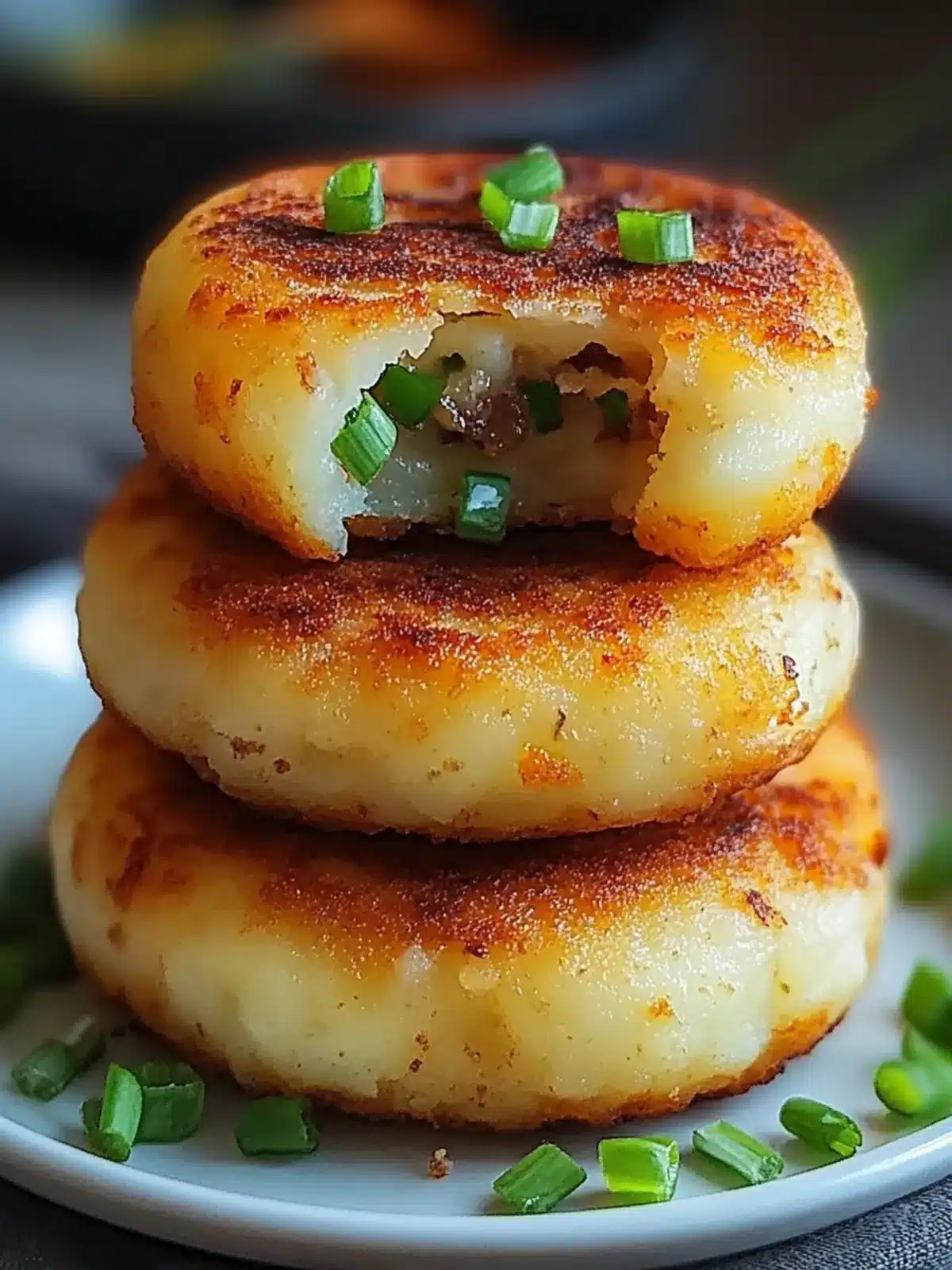 Quick & Easy Stuffed Potato Cakes