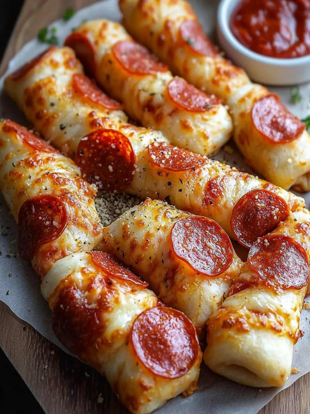 Pepperoni Pizza Roll Breadsticks