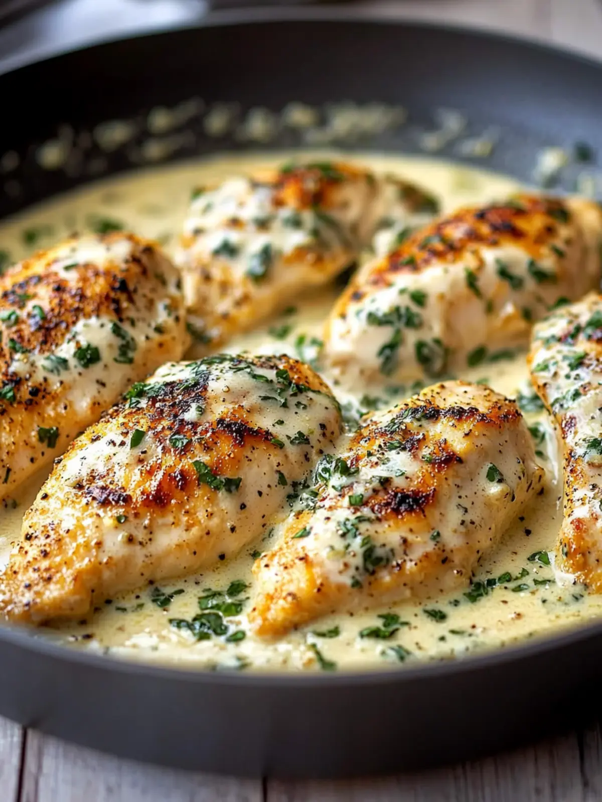 Creamy Garlic Chicken Skillet That's Low-Carb and Irresistibly Good 3 Creamy Garlic Chicken Skillet (Low-Carb)
