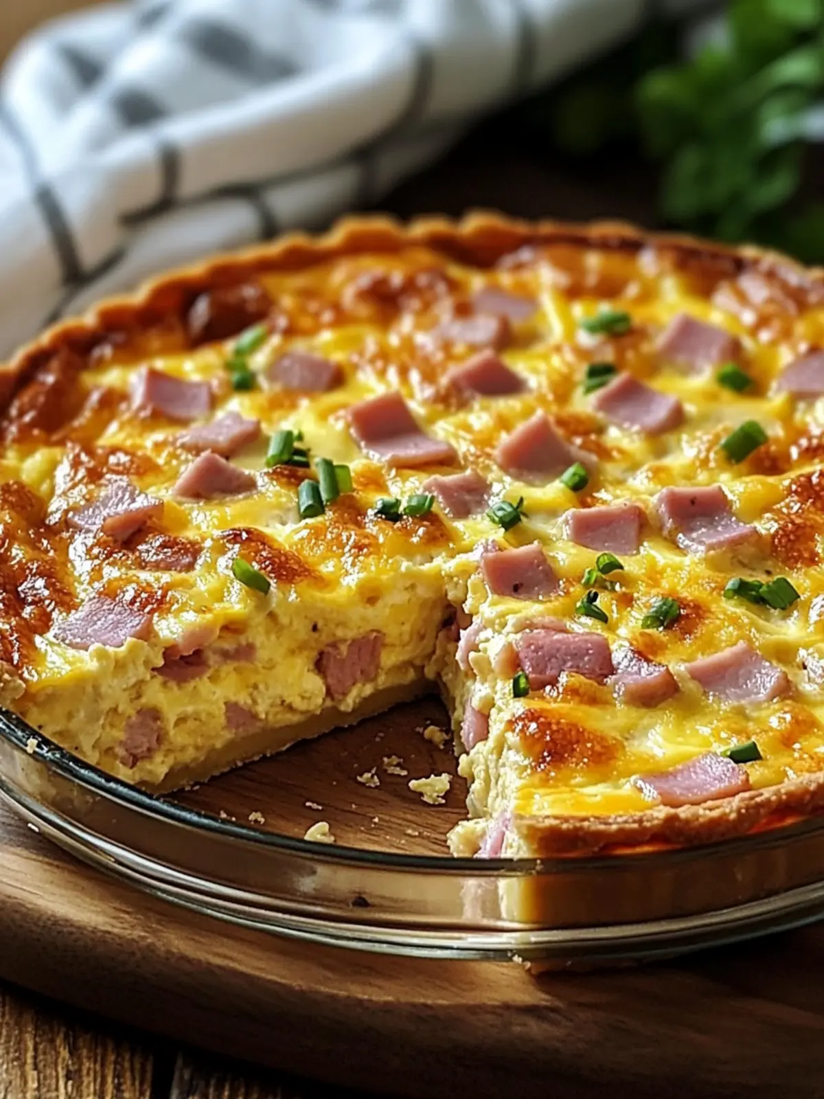 Savory Crustless Quiche Loaded with Ham and Cheese Delight 4 Crustless Quiche Loaded with Ham and Cheese