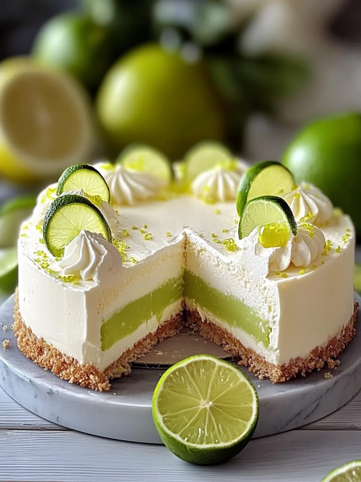 Zesty Lemon & Lime Cream Cake: A Refreshing Delight 4 Cream Cake with Zesty Lemon & Lime