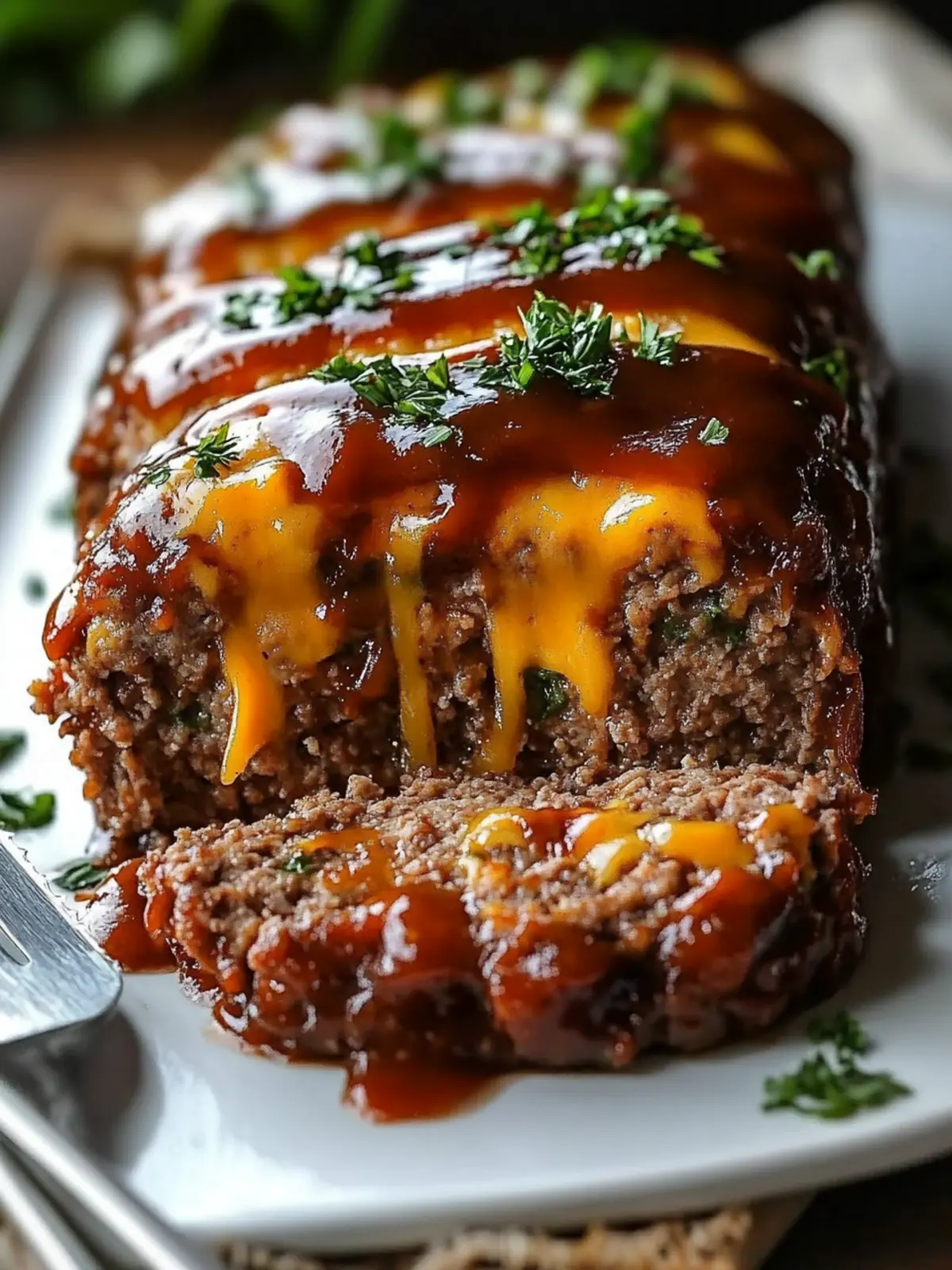 Cheddar-Stuffed BBQ Beef Meatloaf for Ultimate Comfort Food 4 Cheddar-Stuffed BBQ Beef Meatloaf