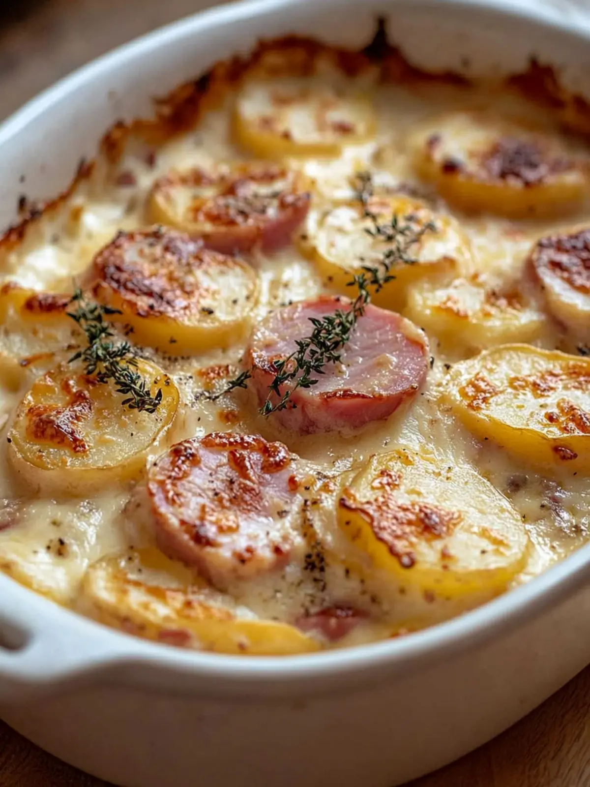 Rustic Creamy Potato & Ham Bake for Cozy Family Dinners 2 Rustic Creamy Potato & Ham Bake