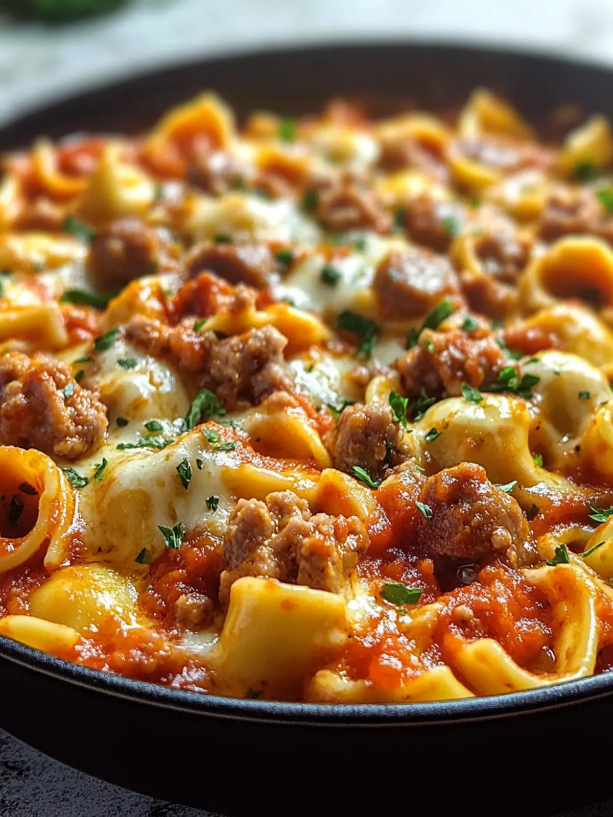 Creamy Italian Sausage Tortellini: A Cozy Dinner Delight 2 CREAMY ITALIAN SAUSAGE TORTELLINI