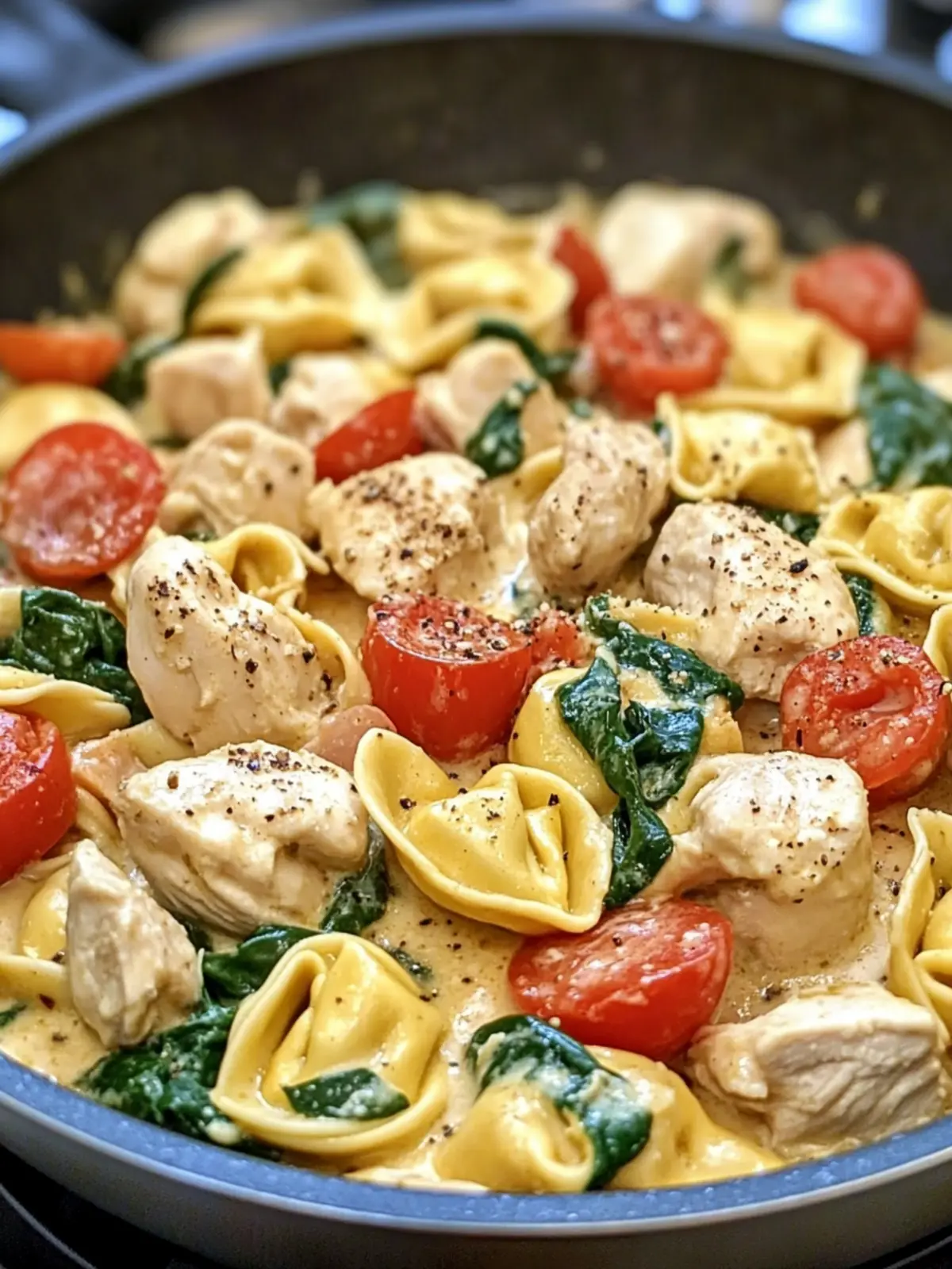 One-Pan Creamy Tuscan Chicken Tortellini for Cozy Nights 4 One-Pan Creamy Tuscan Chicken Tortellini