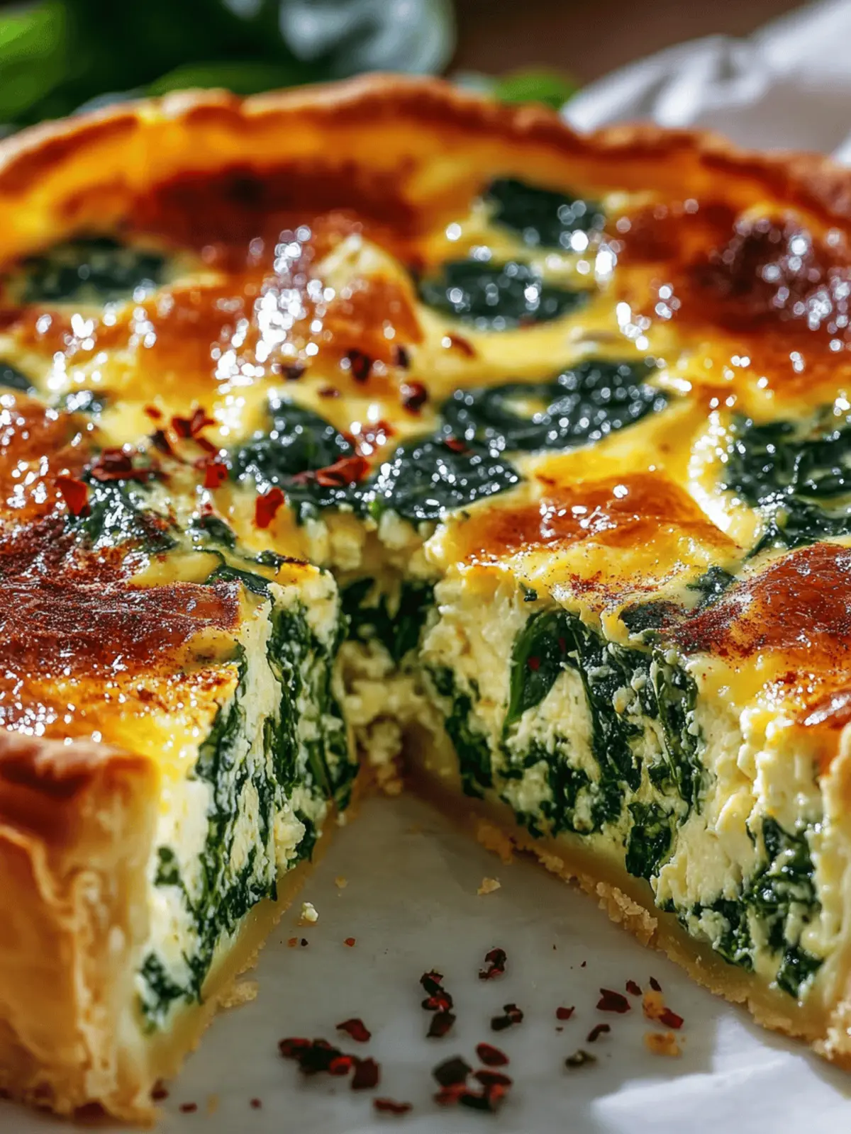 Irresistible Ricotta Spinach Quiche: No Crust, All Flavor! 3 Ricotta Spinach Quiche (Crustless)