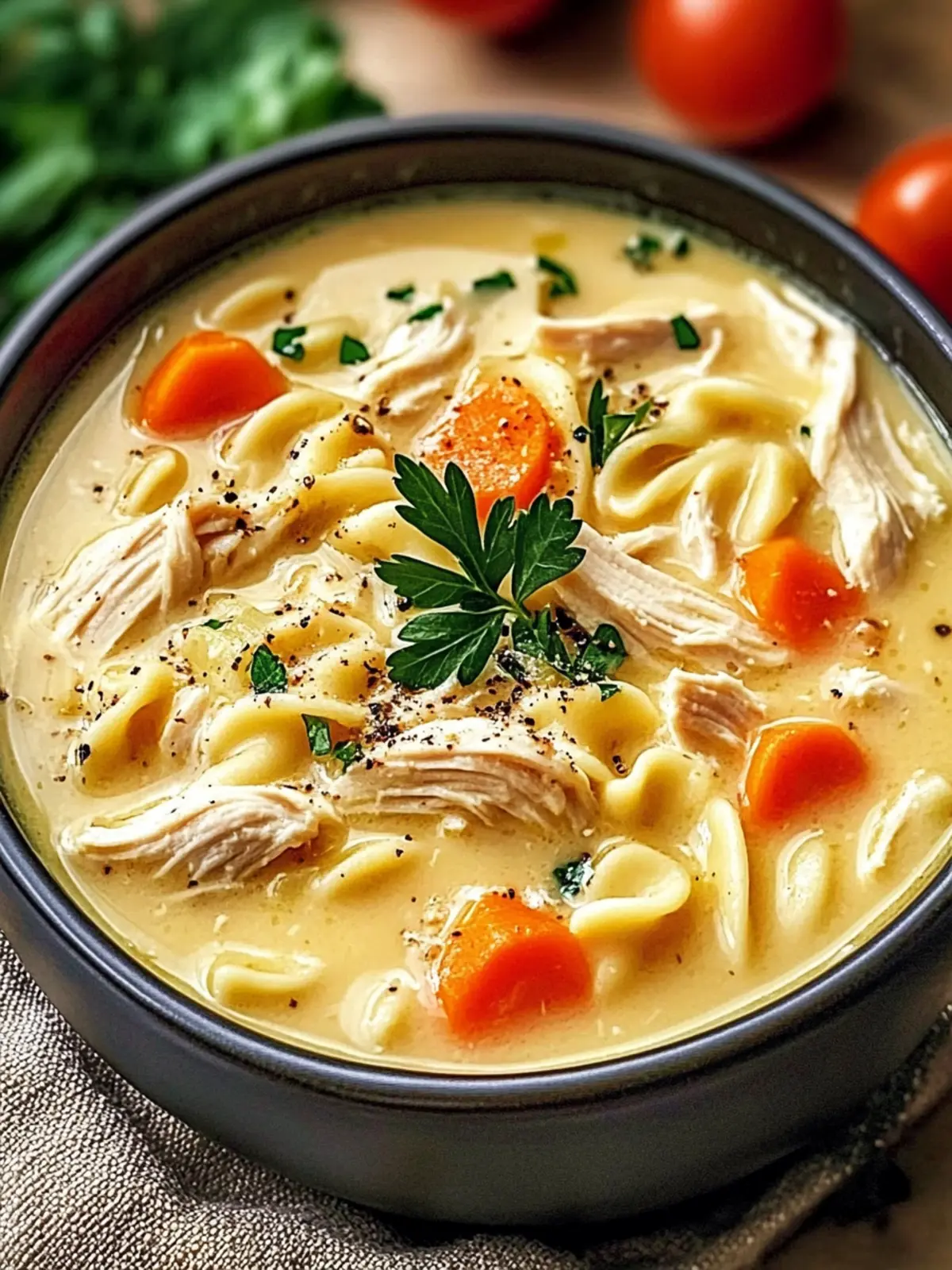 Creamy Italian Slow Cooker Chicken Noodle Soup Magic 2 Creamy Italian Slow Cooker Chicken Noodle Soup