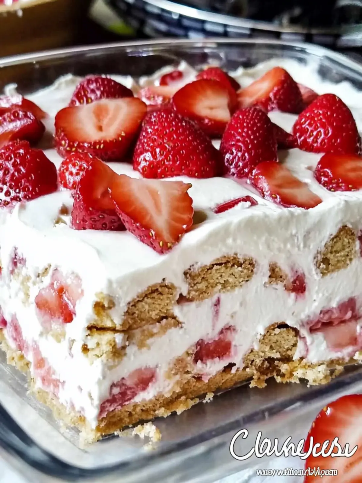 Delicious Strawberry Cream Cheese Icebox Cake Recipe You ll Love 3 Strawberry Cream Cheese Icebox Cake Recipe