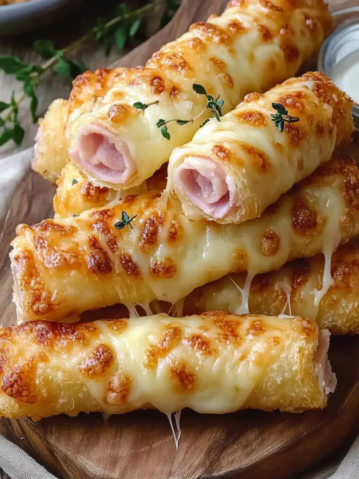Mouthwatering Cheesy Ham and Cheese Sticks Recipe to WOW You 3 Cheesy Ham and Cheese Sticks