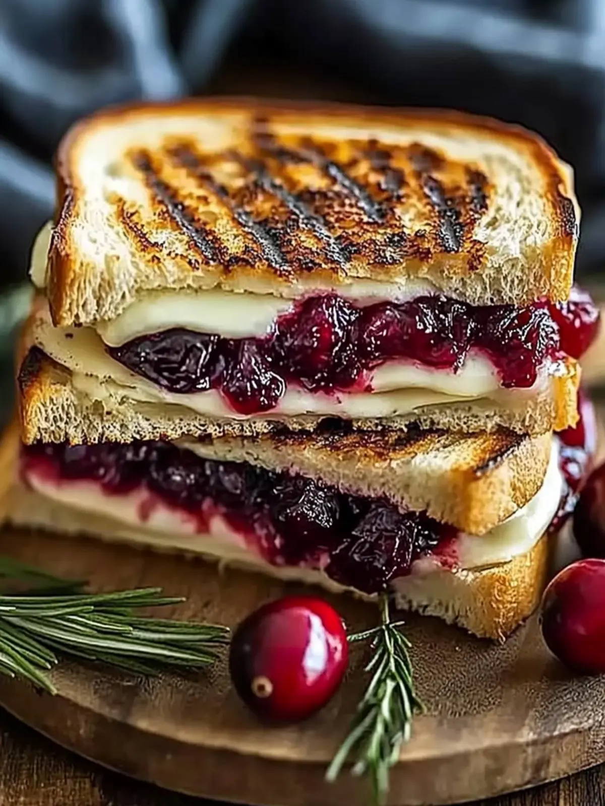 Decadent Cranberry, Brie, and Mozzarella Grilled Sandwich Delight 2 Decadent Cranberry, Brie, and Mozzarella Grilled Sandwich