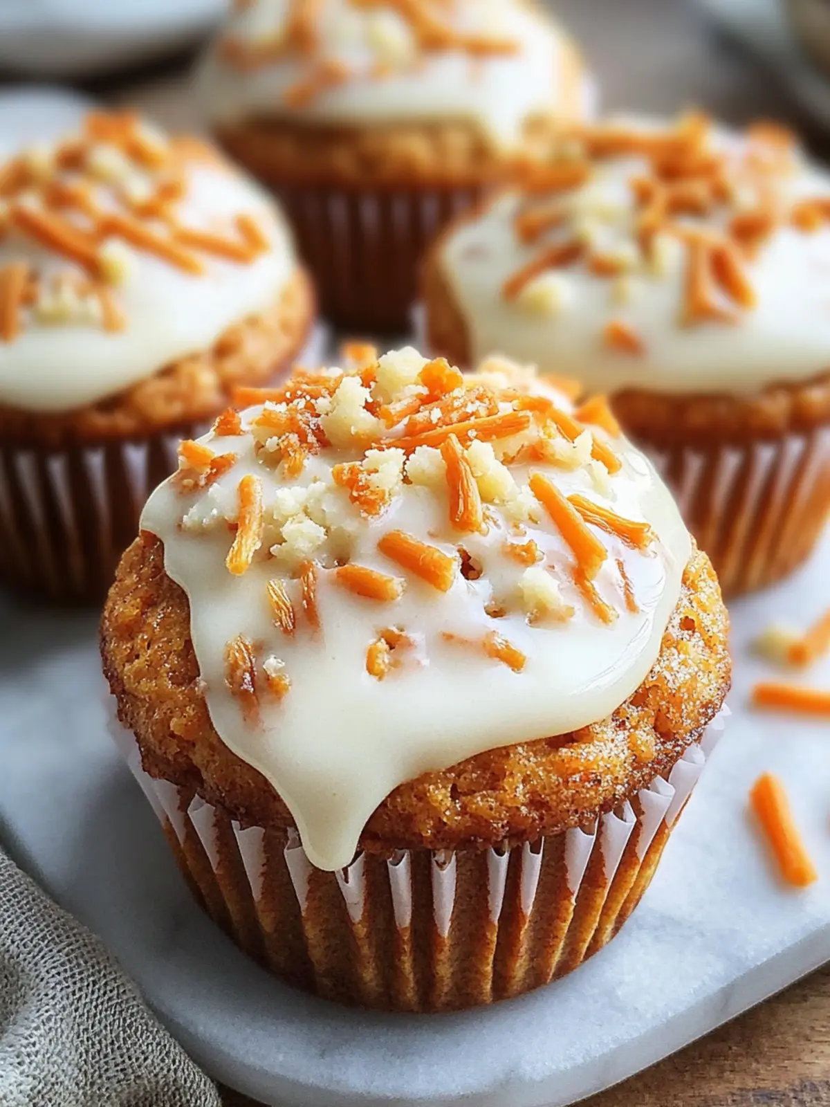 Irresistible Carrot Cake Muffins with Cream Cheese Glaze 2 Carrot Cake Muffins with Cream Cheese Glaze