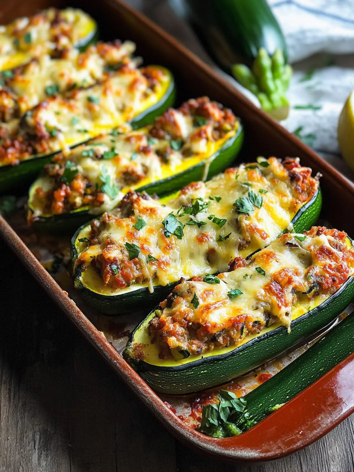 Mouthwatering Stuffed Zucchini: Your New Family Favorite 2 Stuffed Zucchini