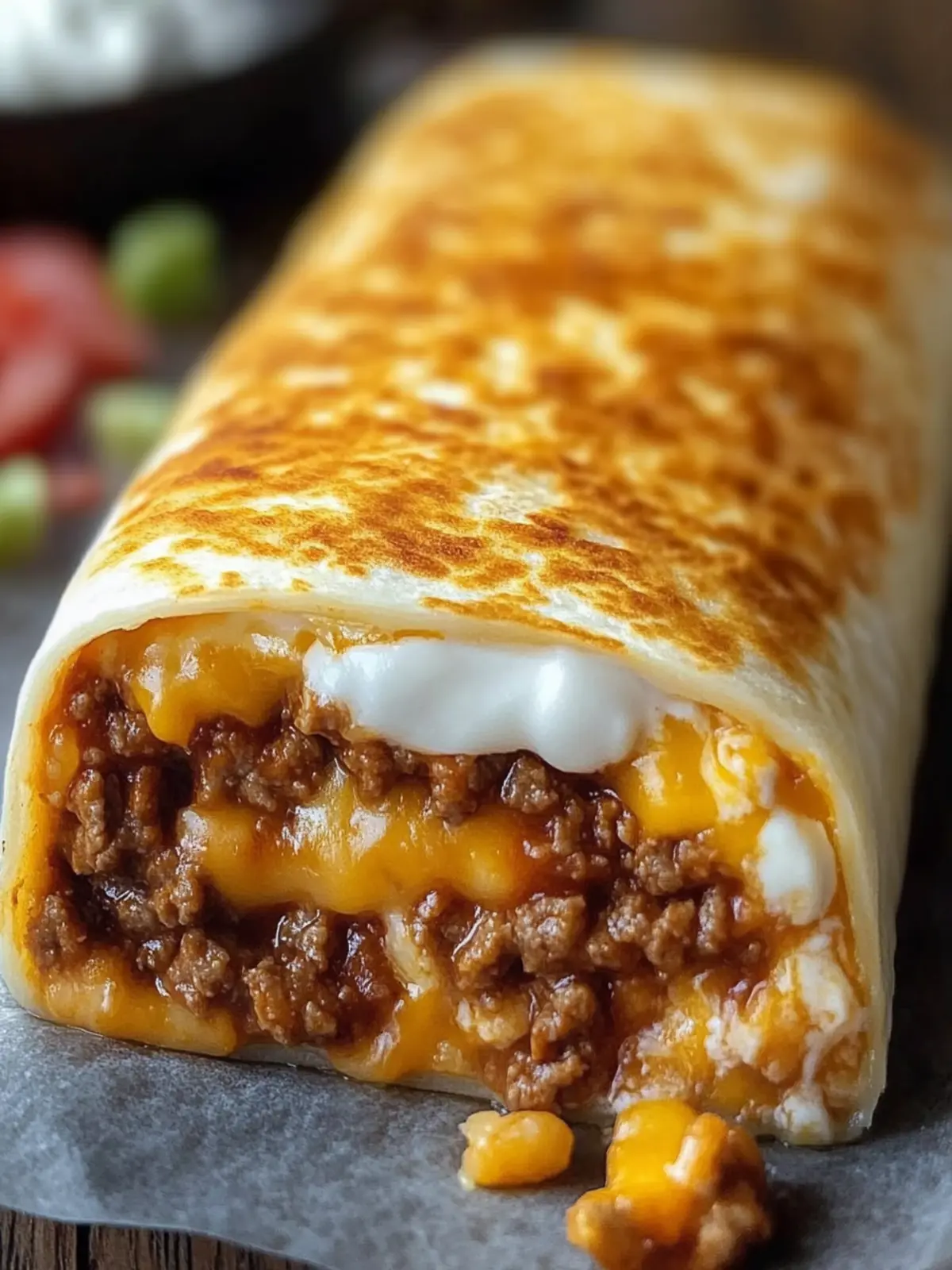 Irresistible Cheesy Quesarito: Taco Bell Copycat Recipe! 4 Cheesy Quesarito (Taco Bell Copycat)