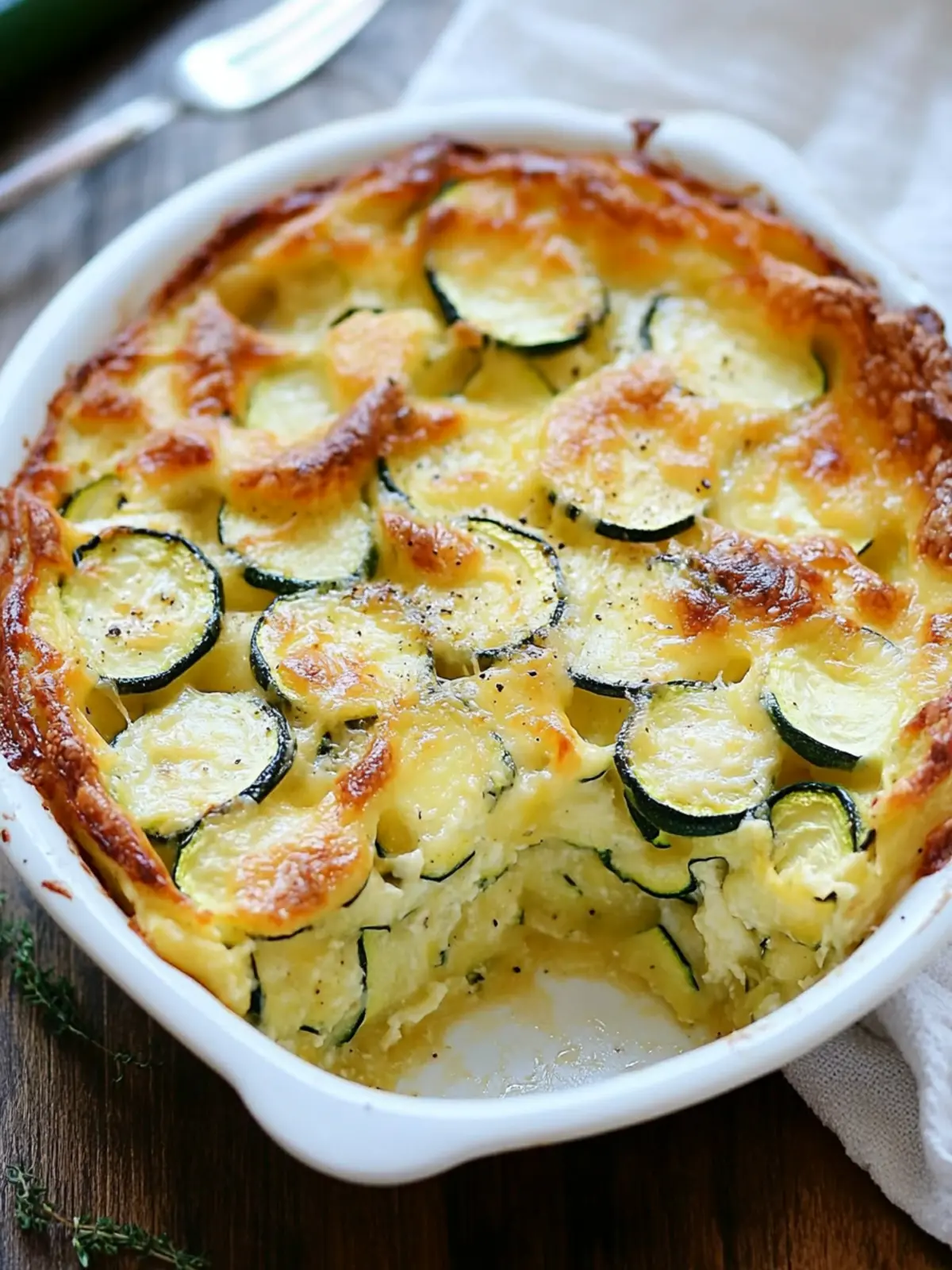 Irresistible Cheesy Baked Zucchini Casserole for Comfort Food Lovers 4 Cheesy Baked Zucchini Casserole