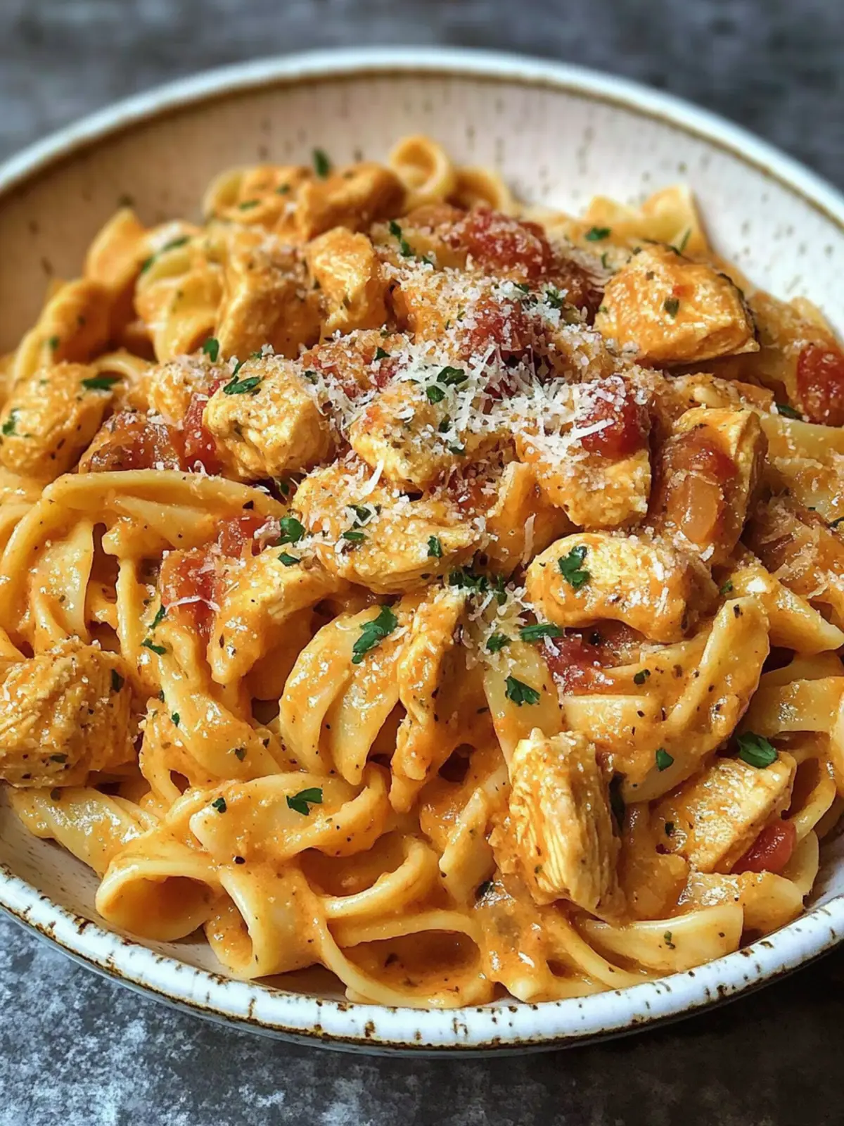 Crock Pot Salsa Ranch Chicken Pasta