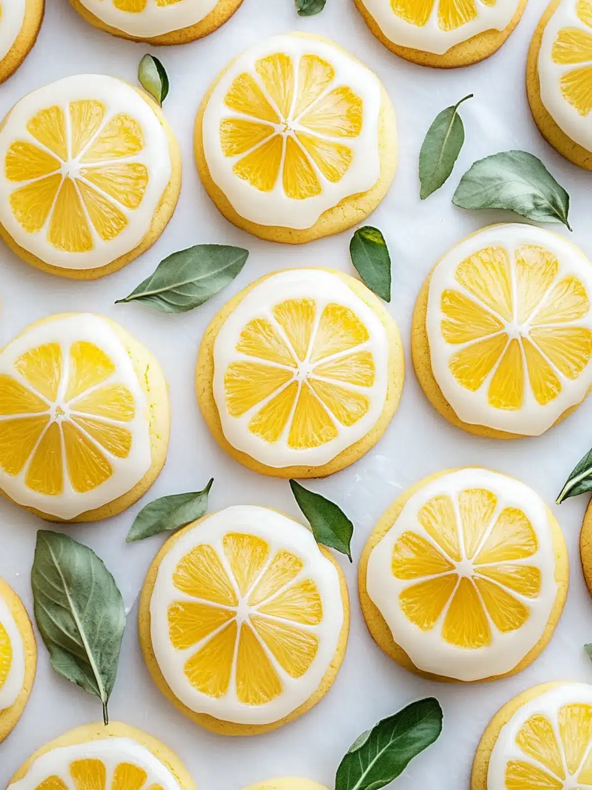 Zesty Lemon Glazed Sugar Cookies