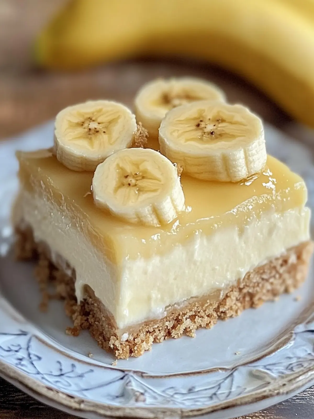 Banana Cream Cheesecake Bars
