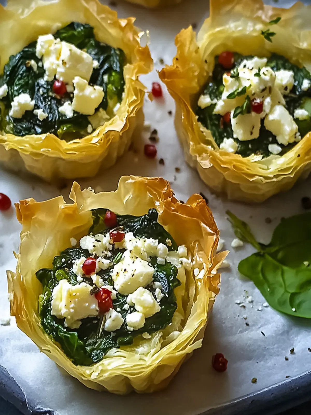 Spinach and Feta Phyllo Cups That Wow Every Dinner Guest 3 Spinach and Feta Phyllo Cups