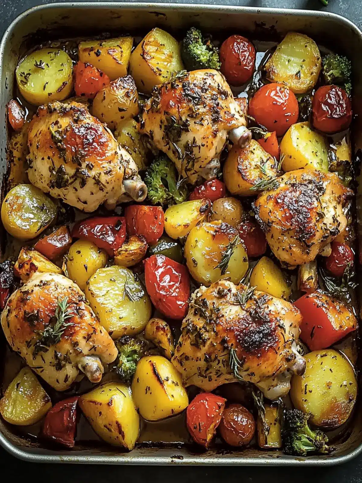 Herb-Roasted Chicken & Vegetables Traybake