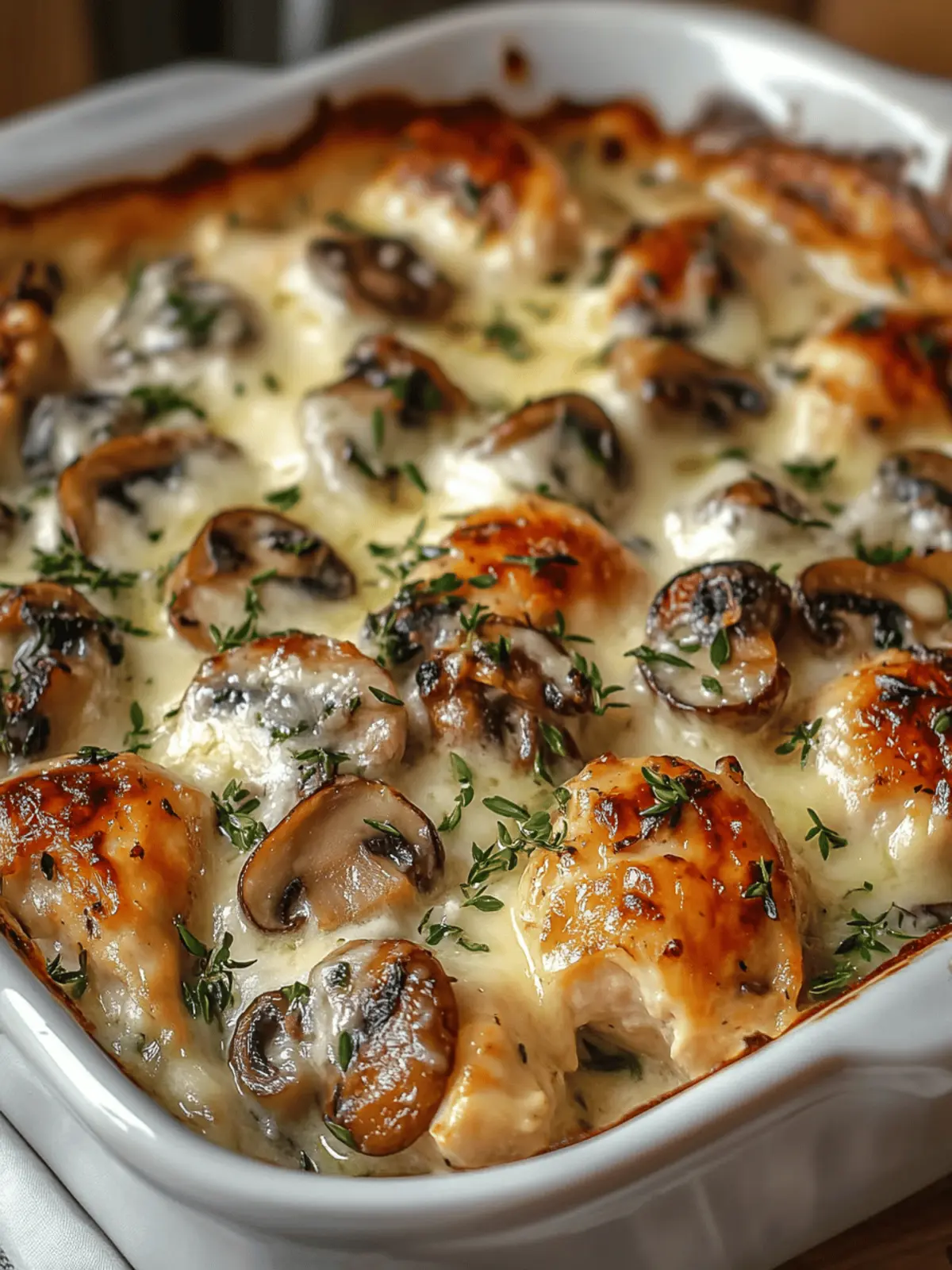 Garlic Mushroom Chicken Casserole That Comforts Your Soul 4 Garlic Mushroom Chicken Casserole