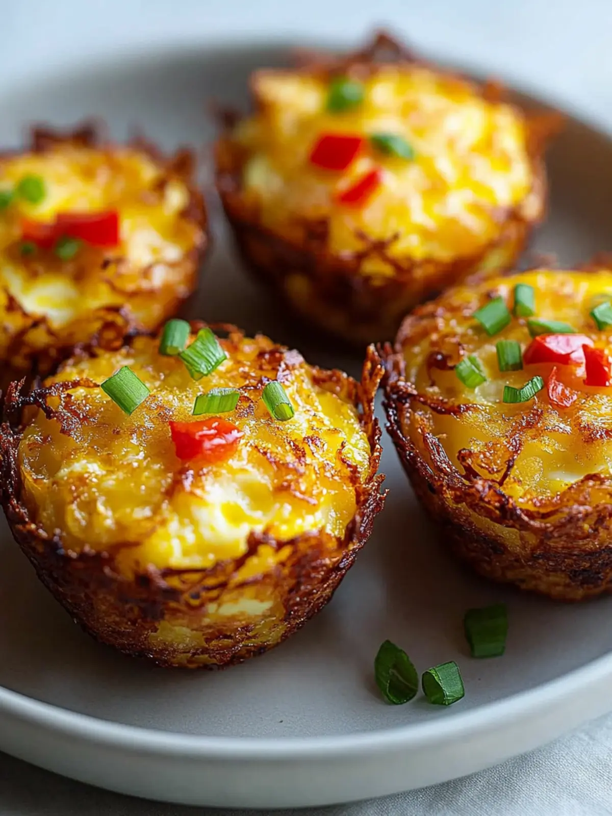 Golden Hash Brown Egg Muffins