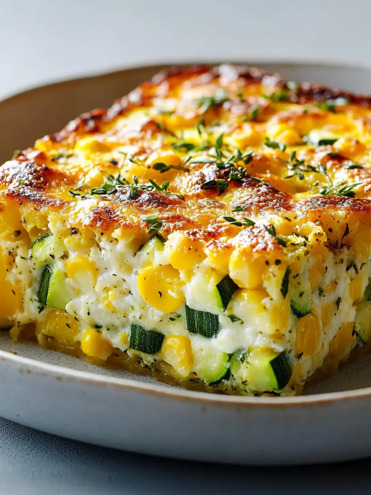 Cheesy Corn, Zucchini & Herb Breakfast Bake You ll Crave! 2 Corn, Zucchini & Herb Breakfast Bake (Crustless & Cheesy)