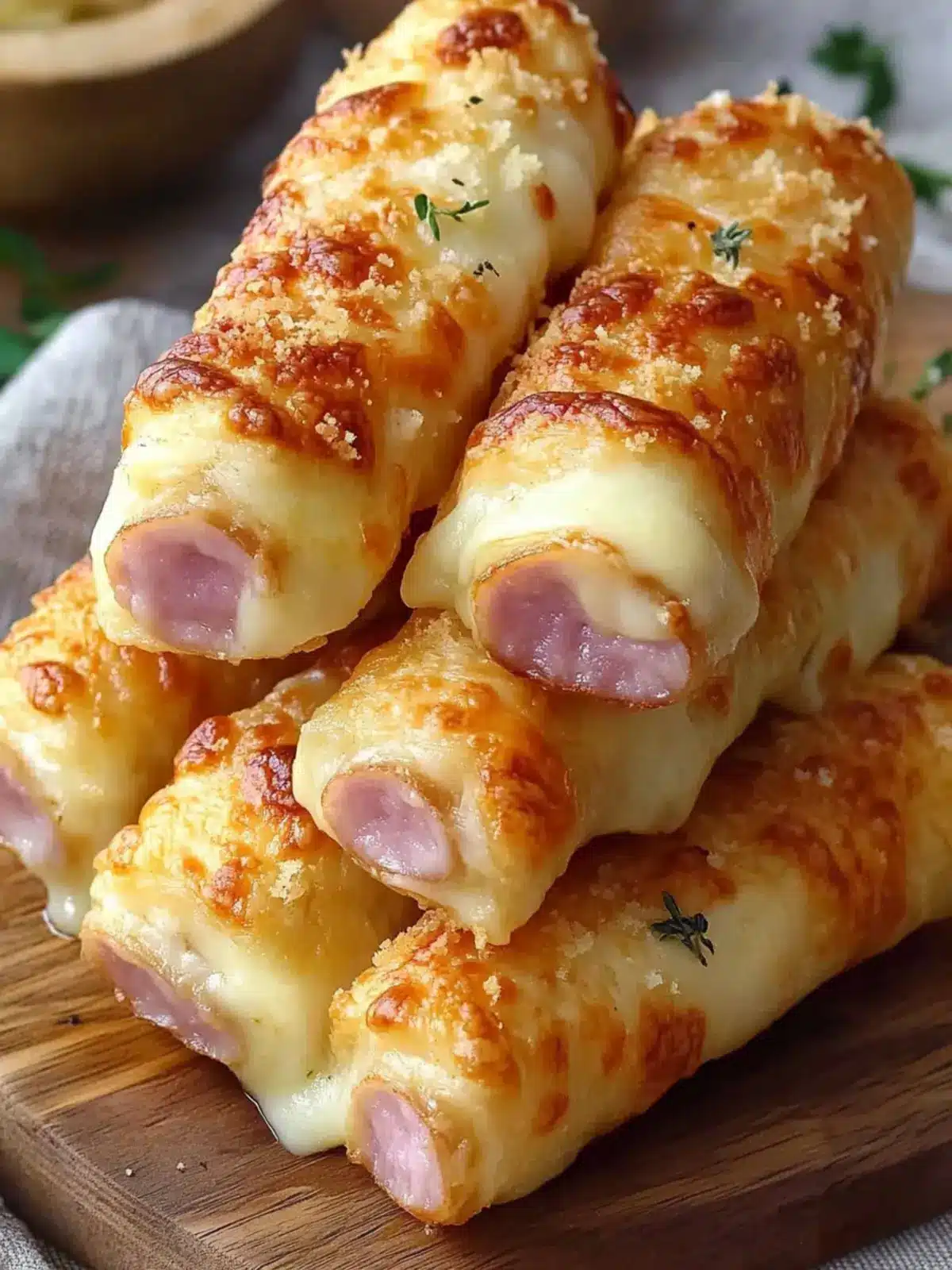 Mouthwatering Cheesy Ham and Cheese Sticks Recipe to WOW You 4 Cheesy Ham and Cheese Sticks